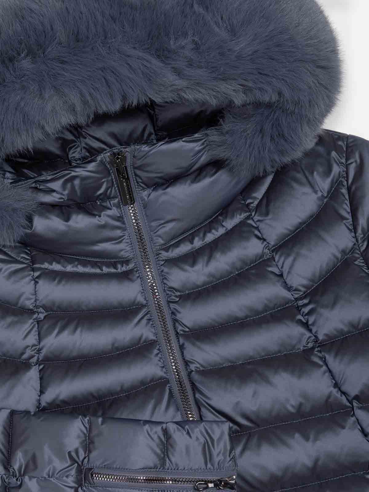 Colmar Originals Padded Short Coat With Faux Fur Hood In Multi