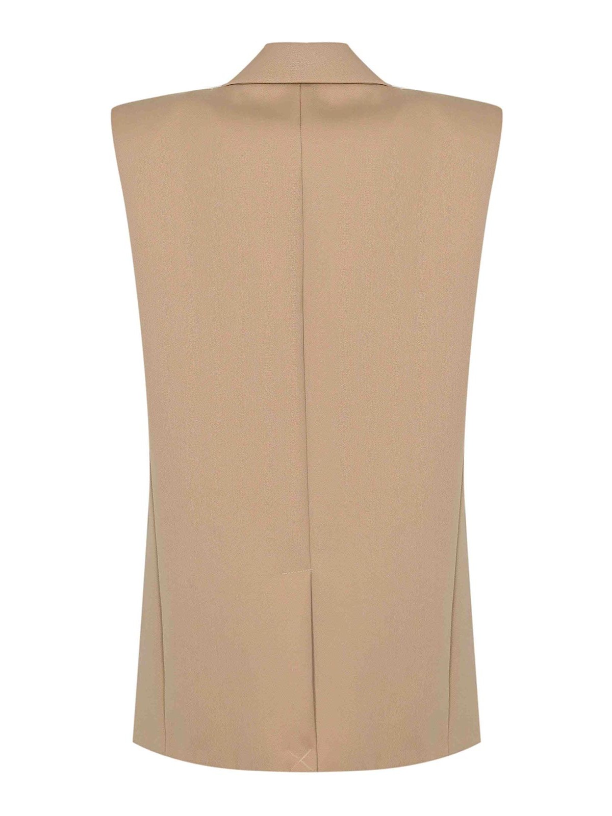 Elisabetta Franchi Cotton Gabardine Vest In Animal Print