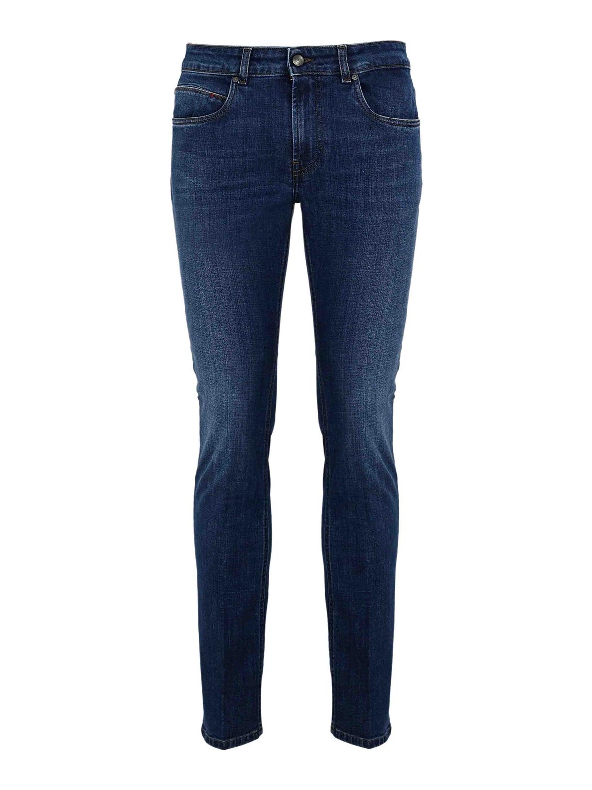 Fay 5-pocket Denim Trousers In Blue