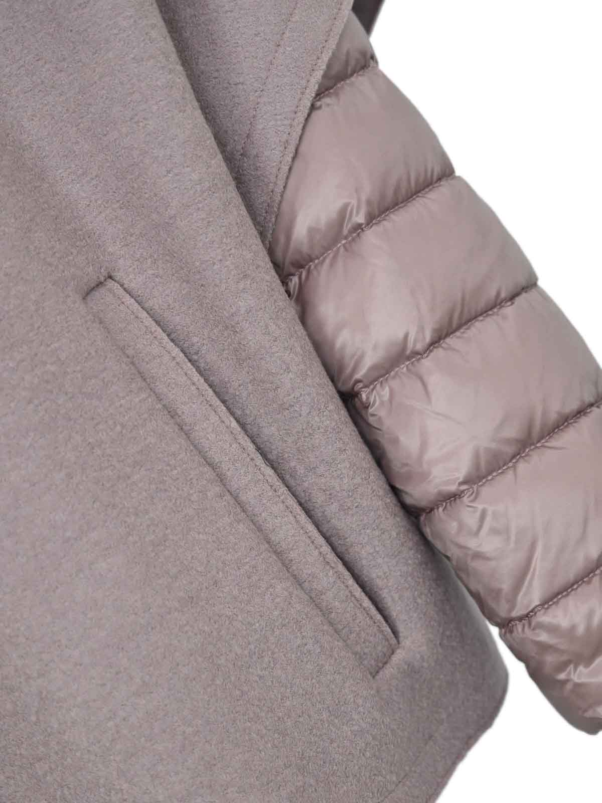Herno Resort Cape In Felted Wool In Neutral