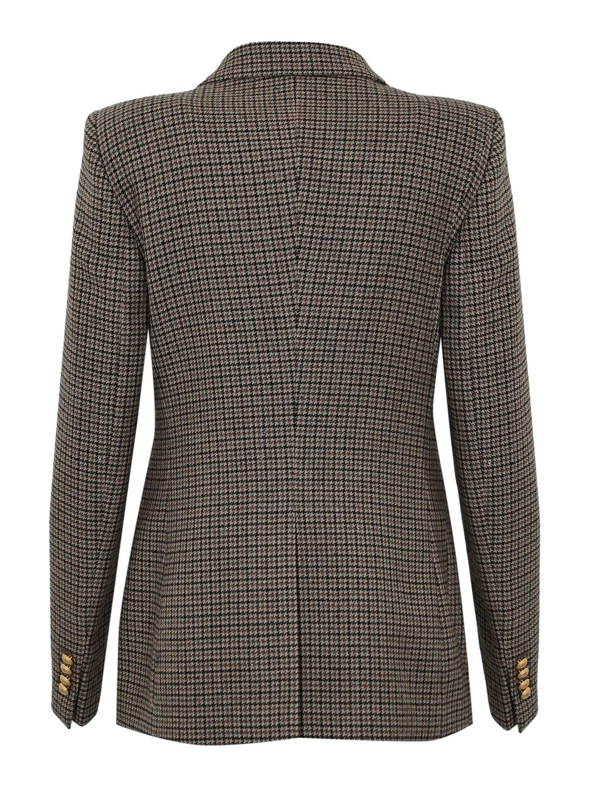 Tagliatore Parigi Wool Jacket With Sequins In Brown