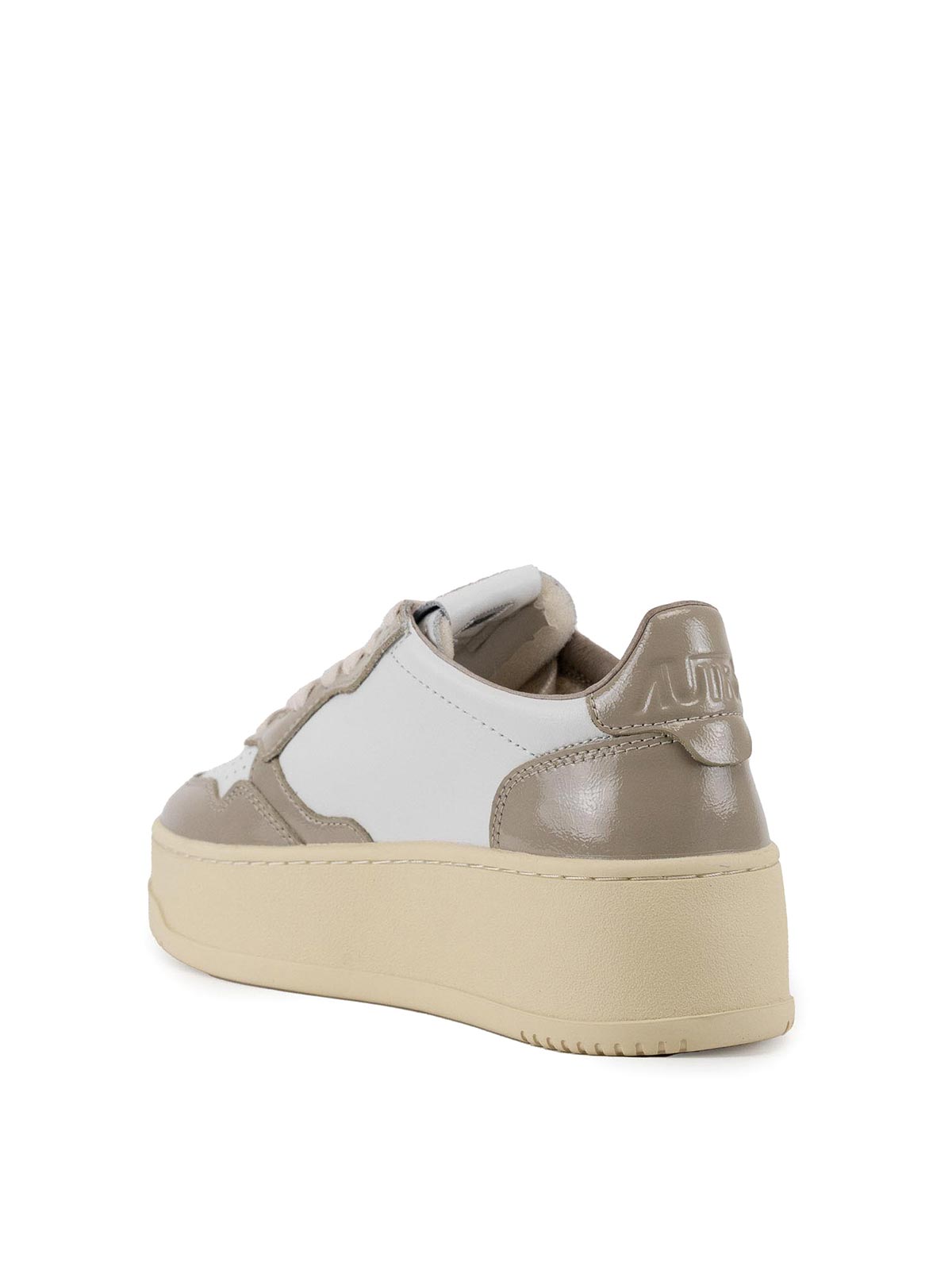 Autry Medalist Platform Sneakers In Leather In Multi