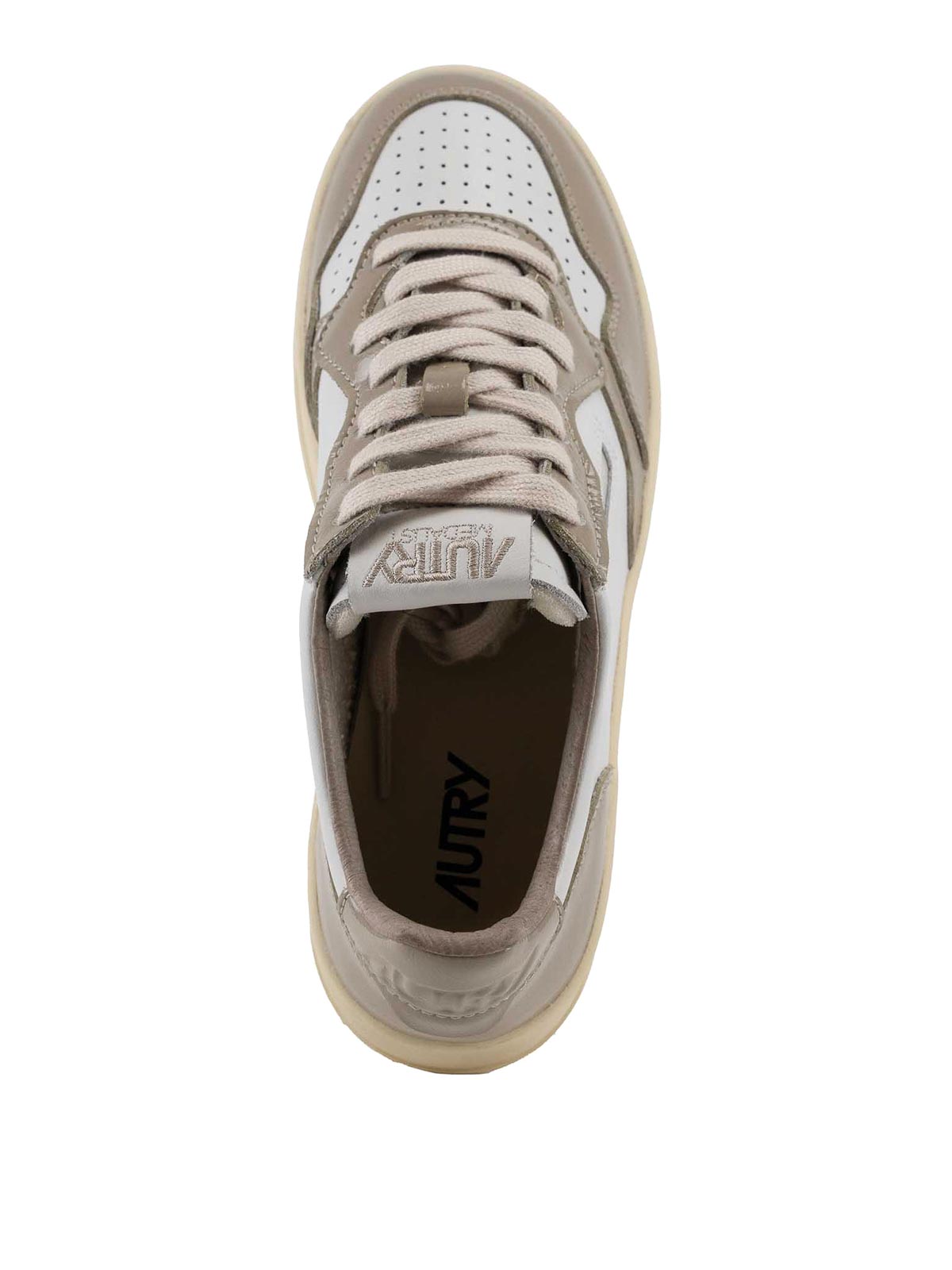 Autry Medalist Platform Sneakers In Leather In Multi