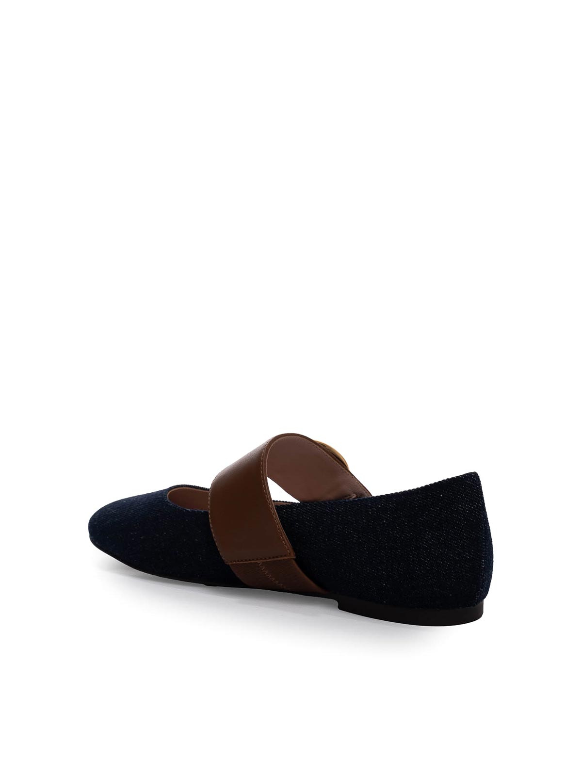 Coccinelle C-me Denim Ballerinas In Blue