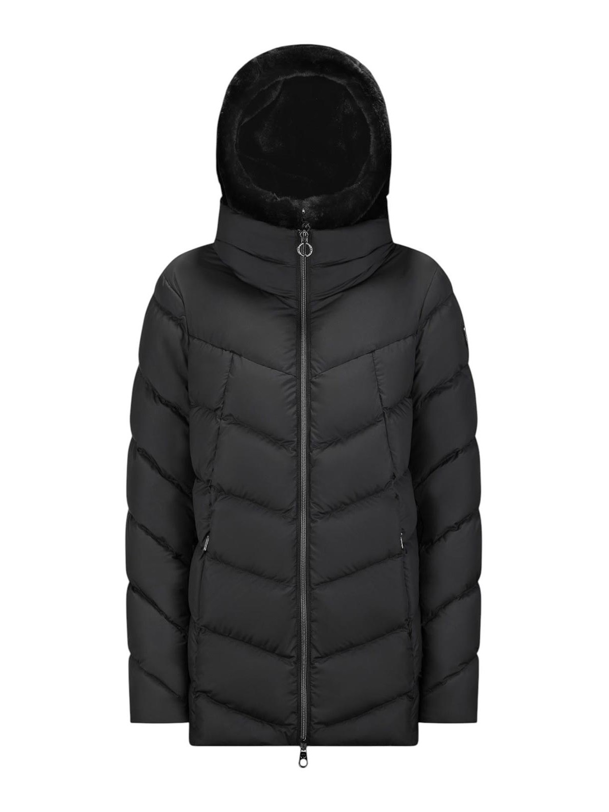 Cape Horn Down Coat In Black
