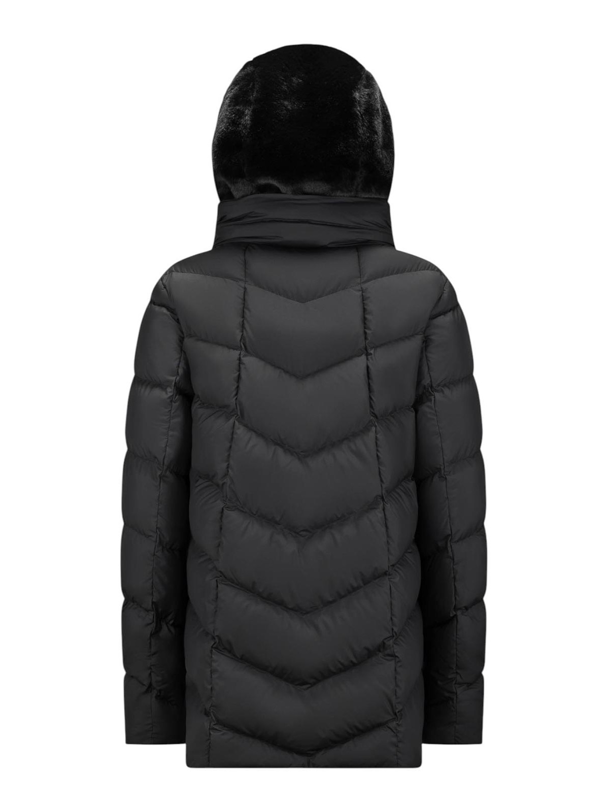 Cape Horn Down Coat In Black