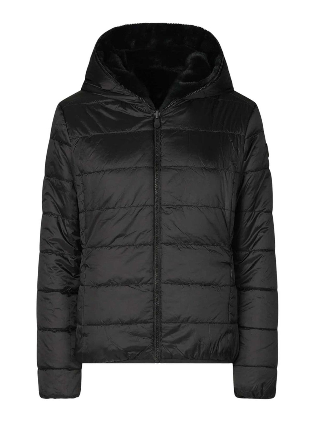 Save The Duck Black Jacket In Black