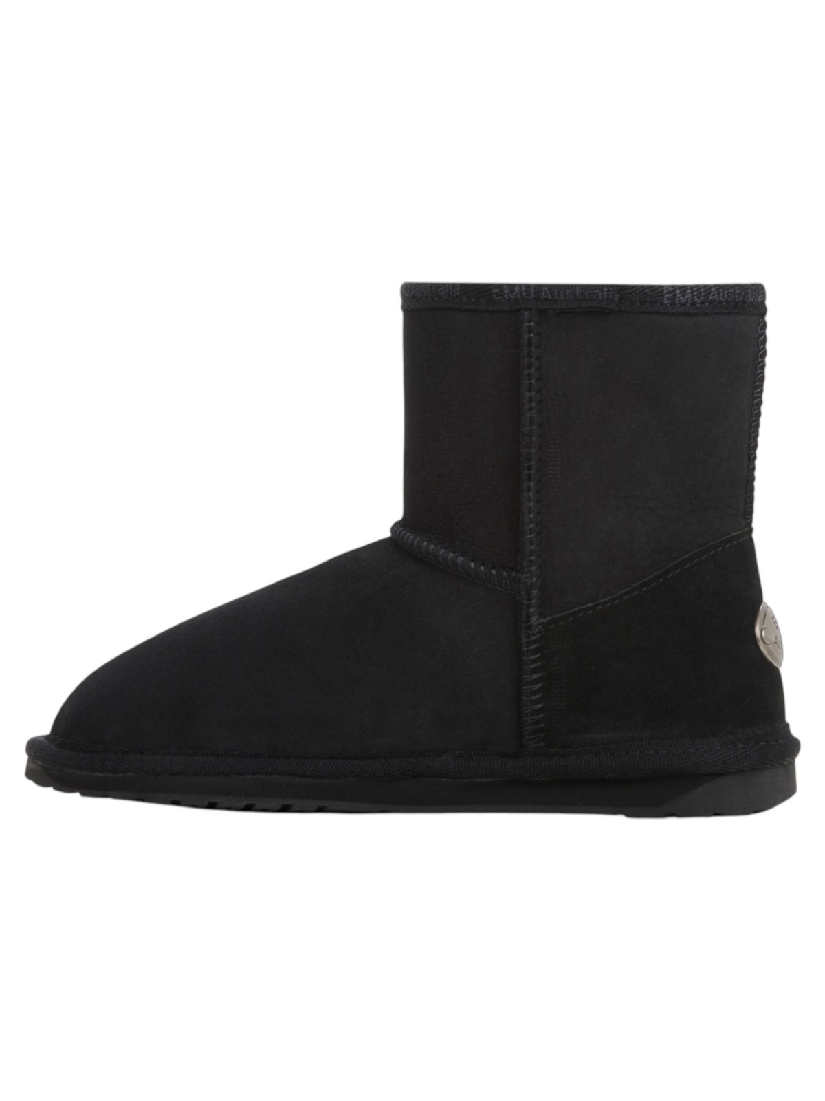 Emu Black Boots In Animal Print