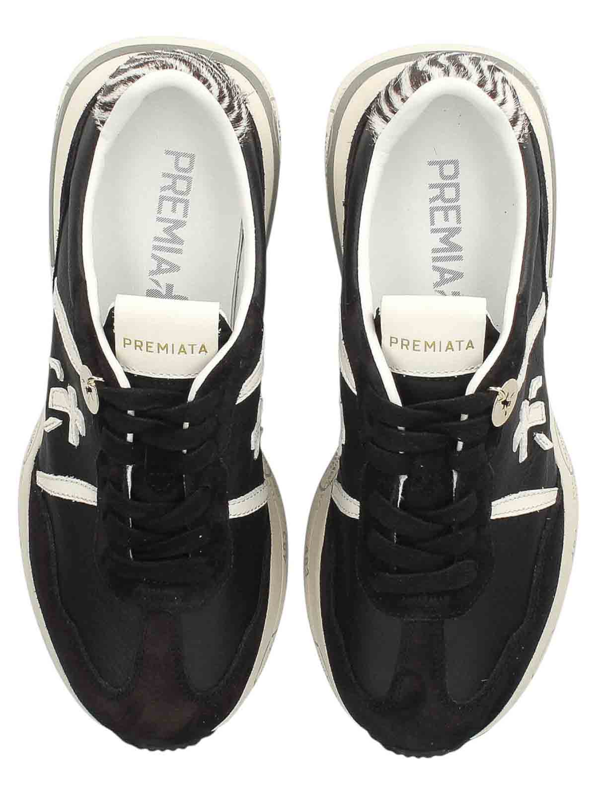 Premiata Dynamic Multicoloured Sneakers With Zebra Print Accents In Multi