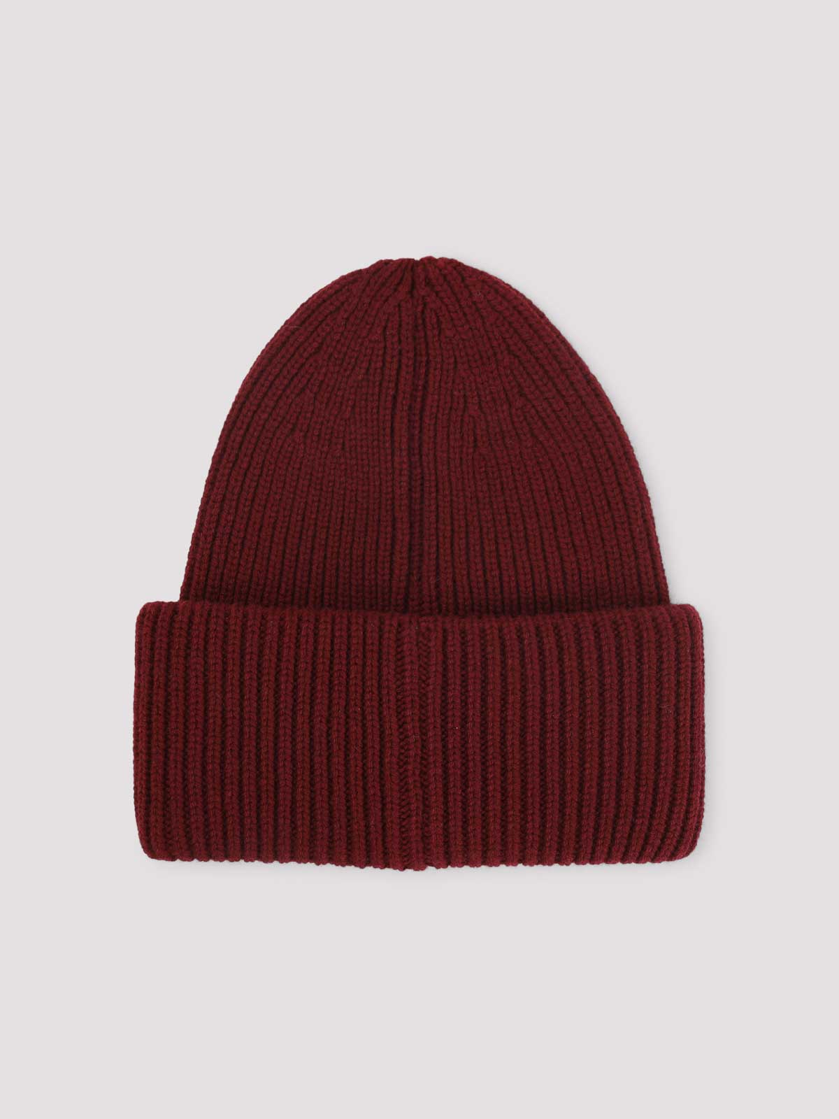 Moncler Wool And Cashmere Beanie Hats Bordeaux In Burgundy