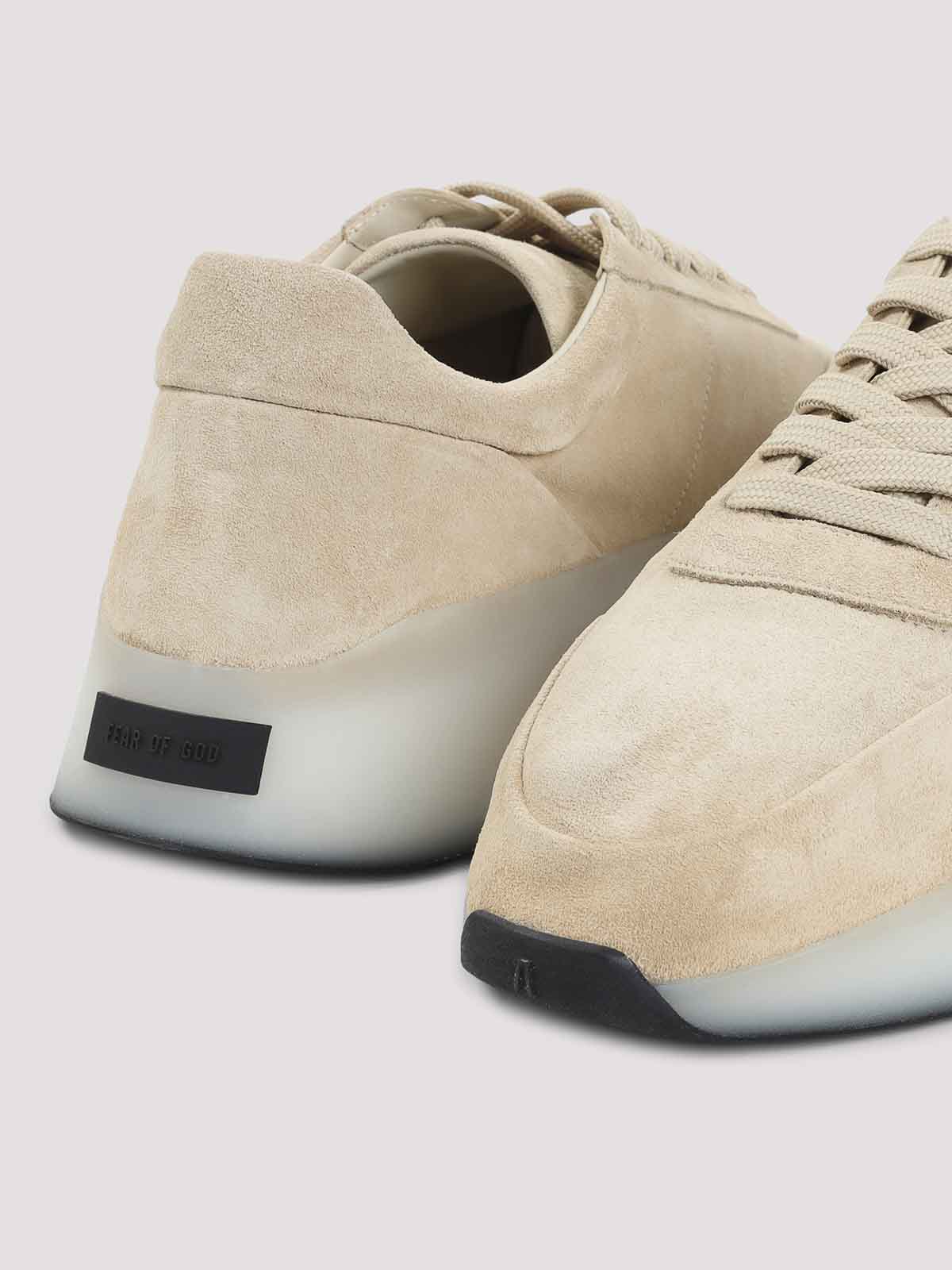 Fear Of God Suede Minimalist Sneakers With Gradient Sole In Multi
