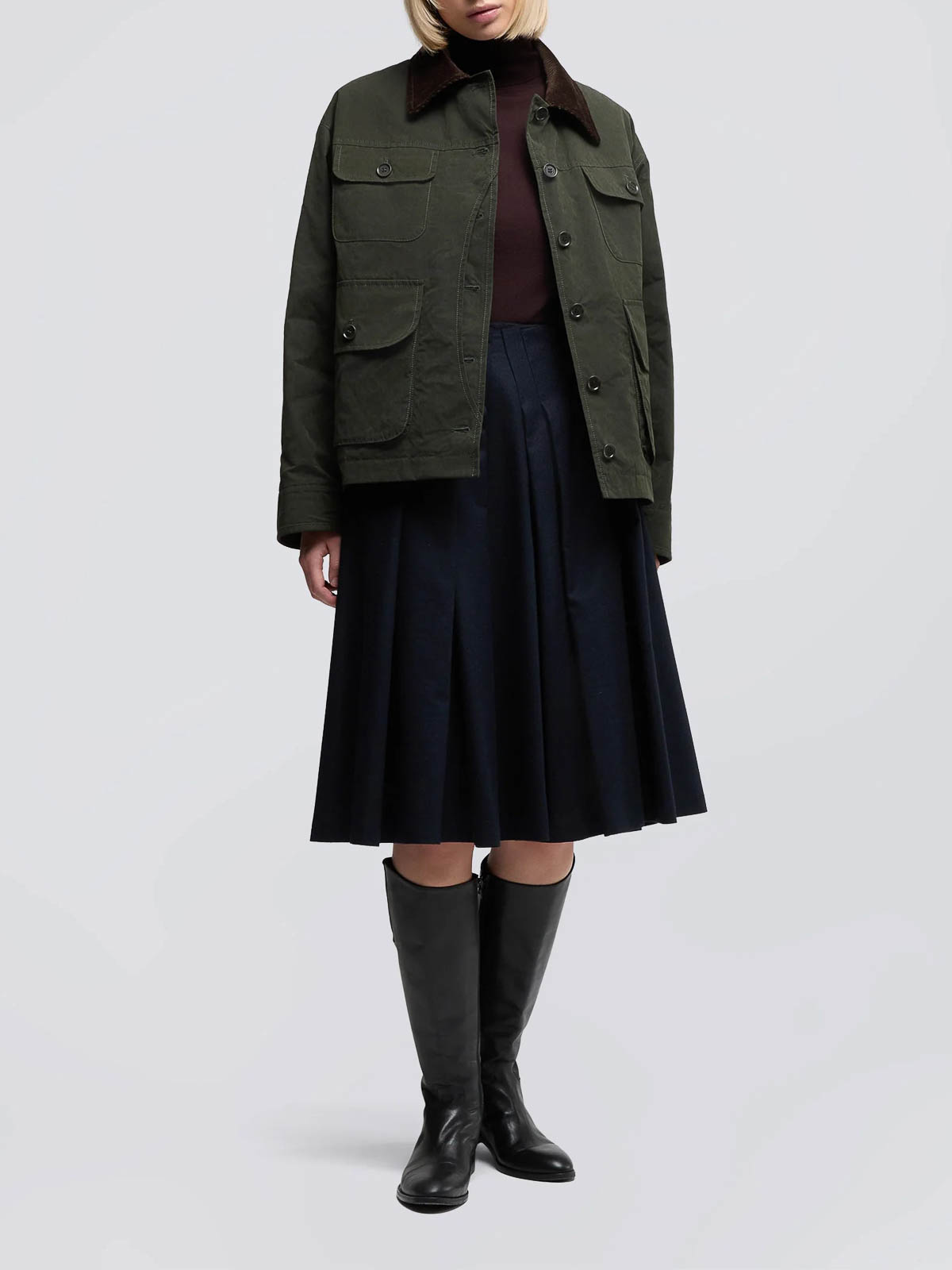 Aspesi Cotton-blend Fabric Jacket In Green