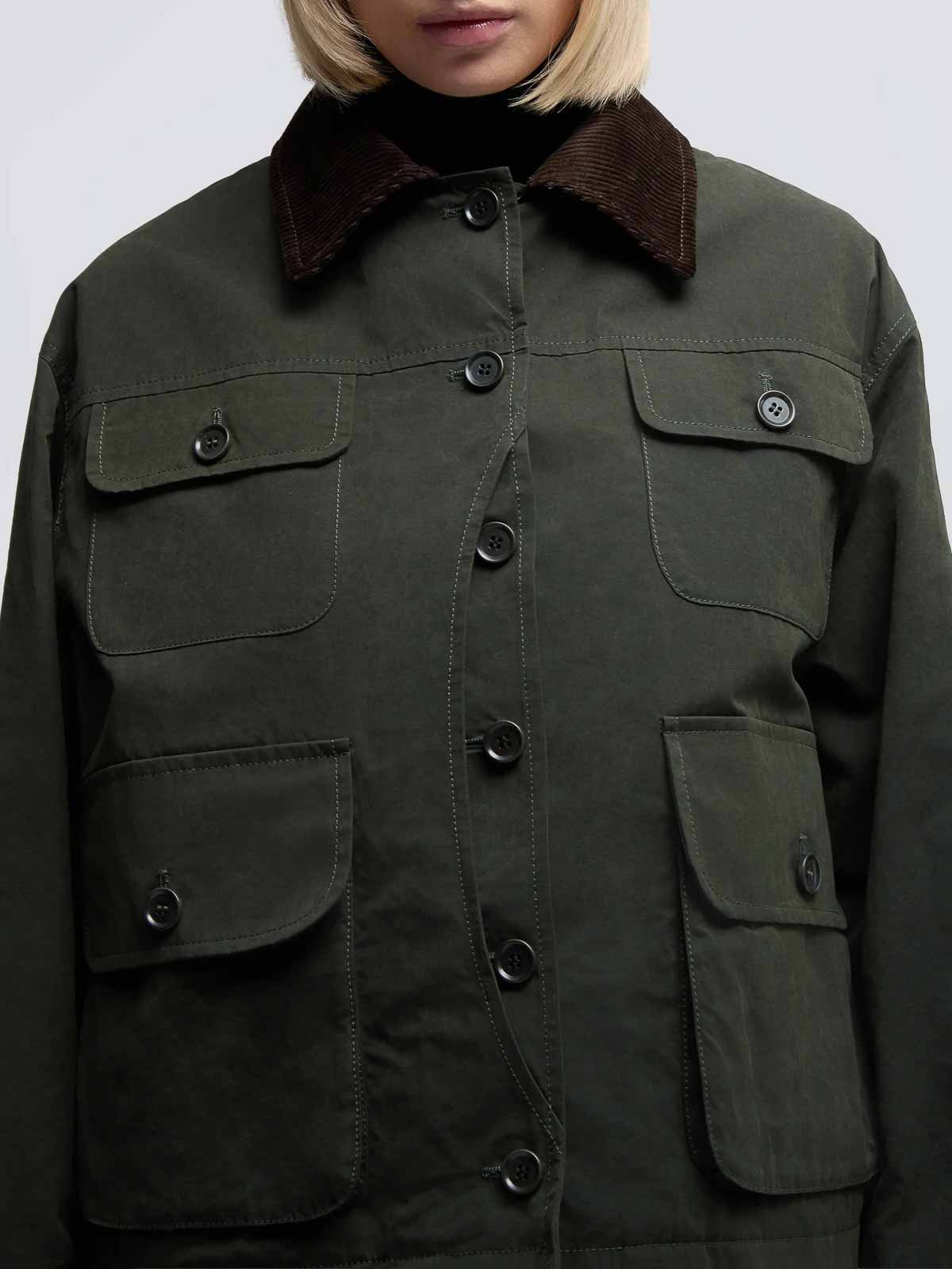 Aspesi Cotton-blend Fabric Jacket In Green