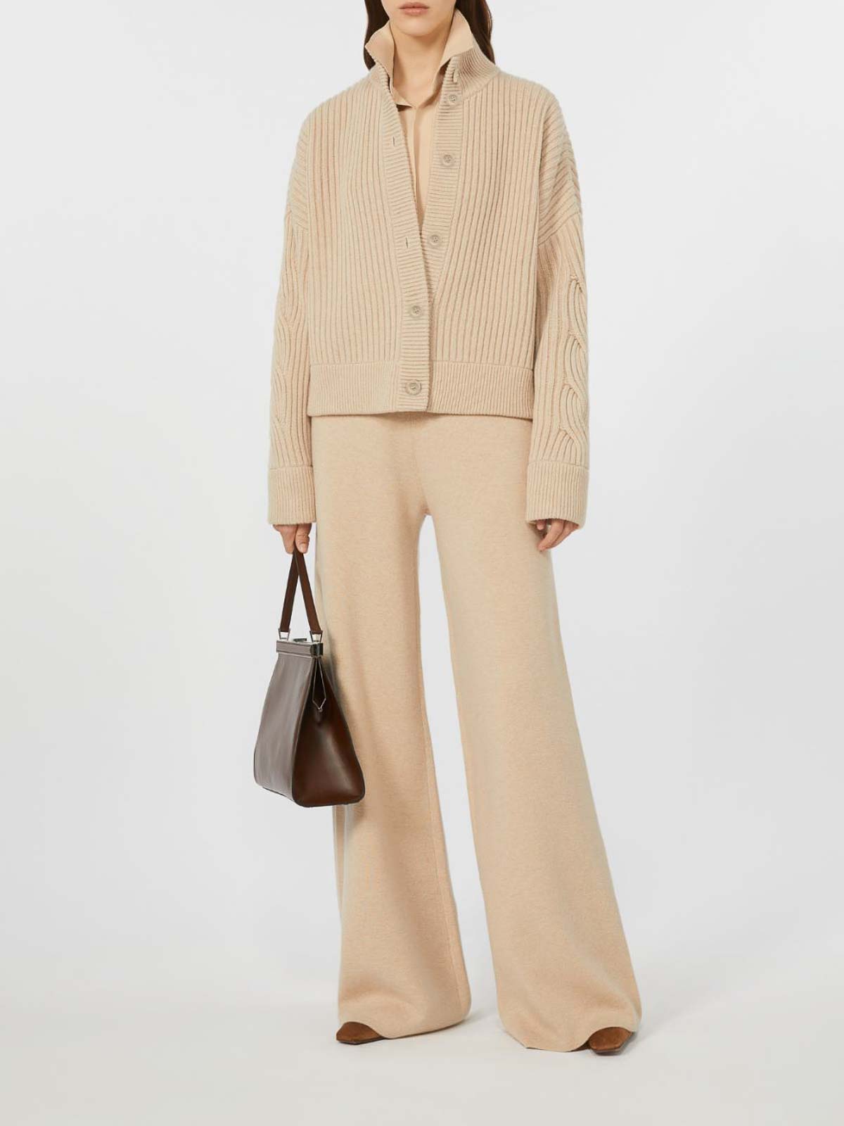 Max Mara Cardigan Shalium Barley In Neutral
