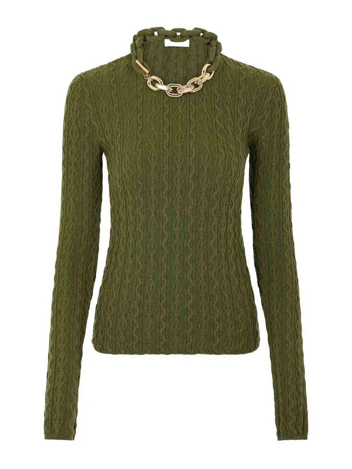 Rabanne Green Coast Sweater In Green