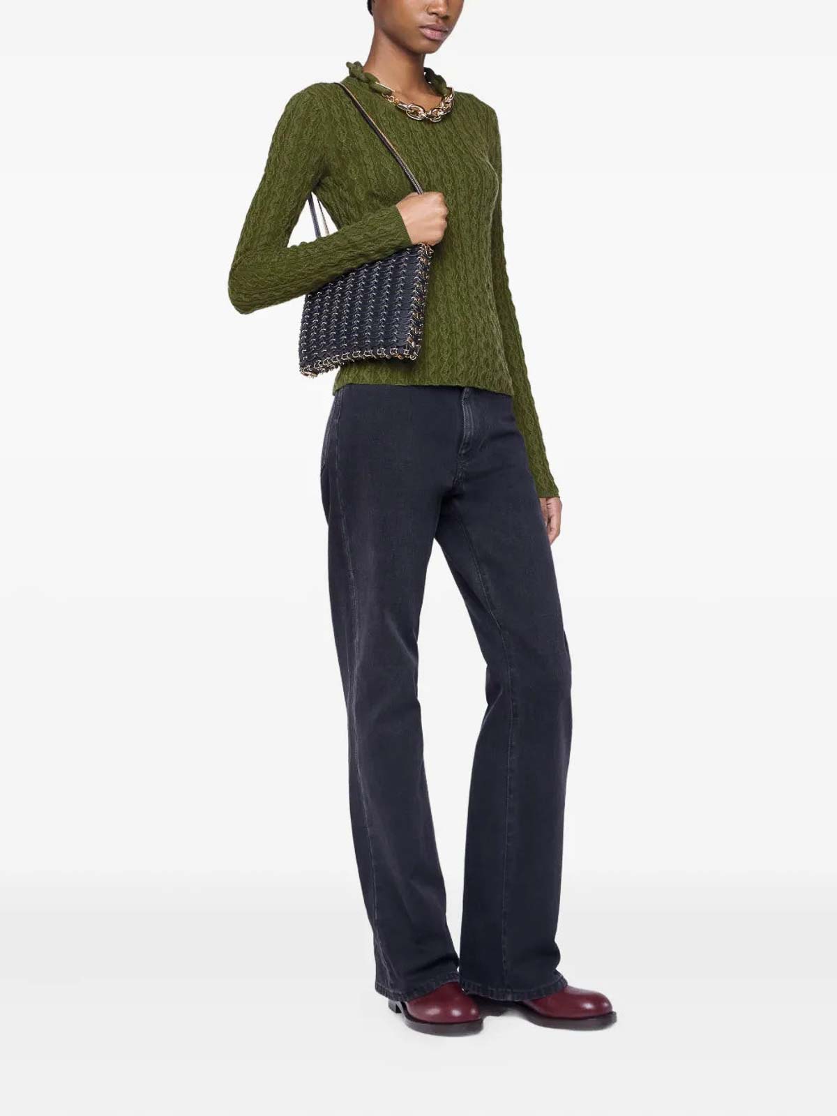 Rabanne Green Coast Sweater In Green