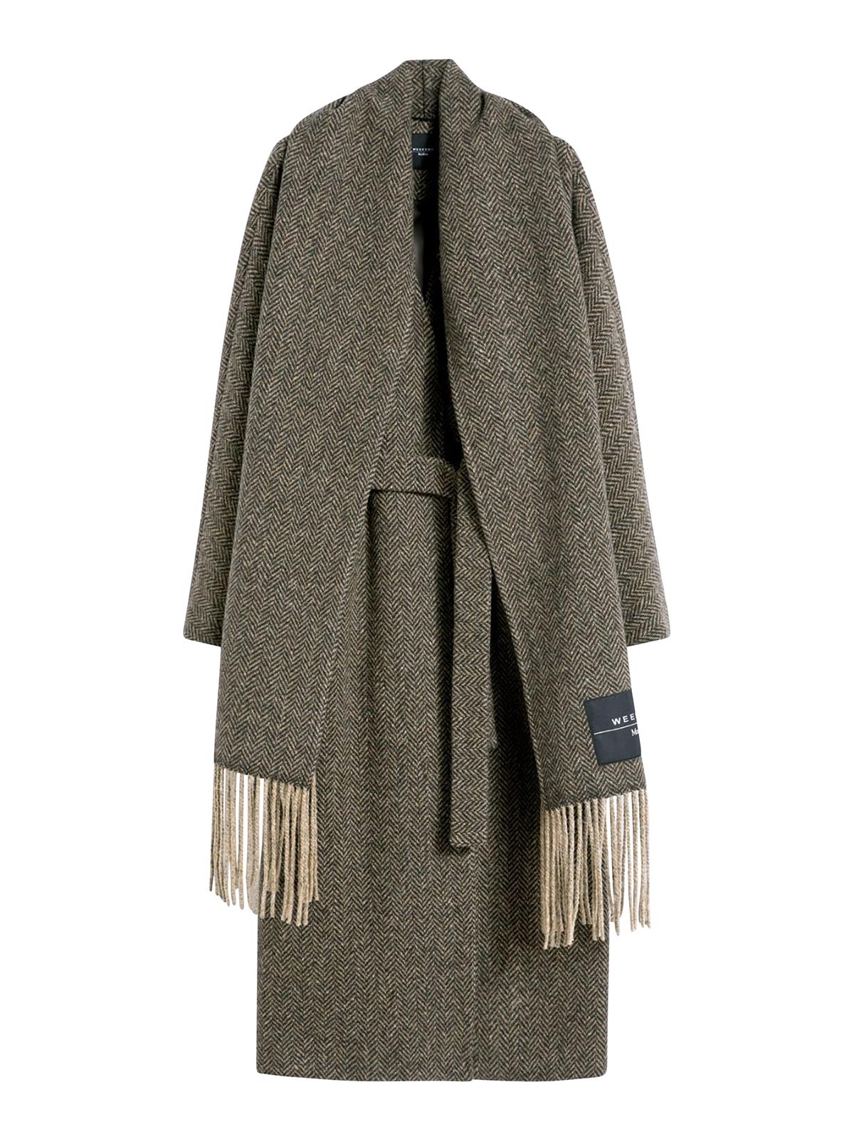 Weekend Max Mara Abrigo Midi - Negro In Black