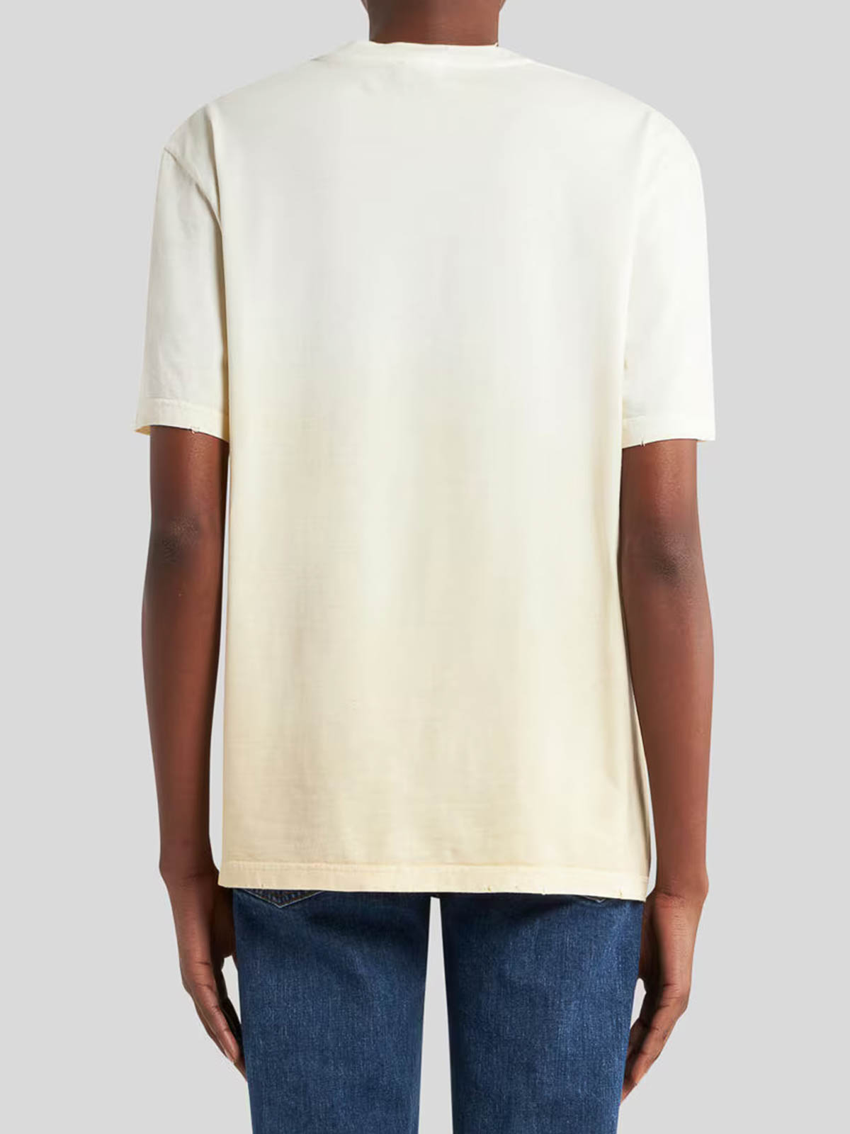 Etro Graphic Print Short Sleeve Crew Neck Top In Multi