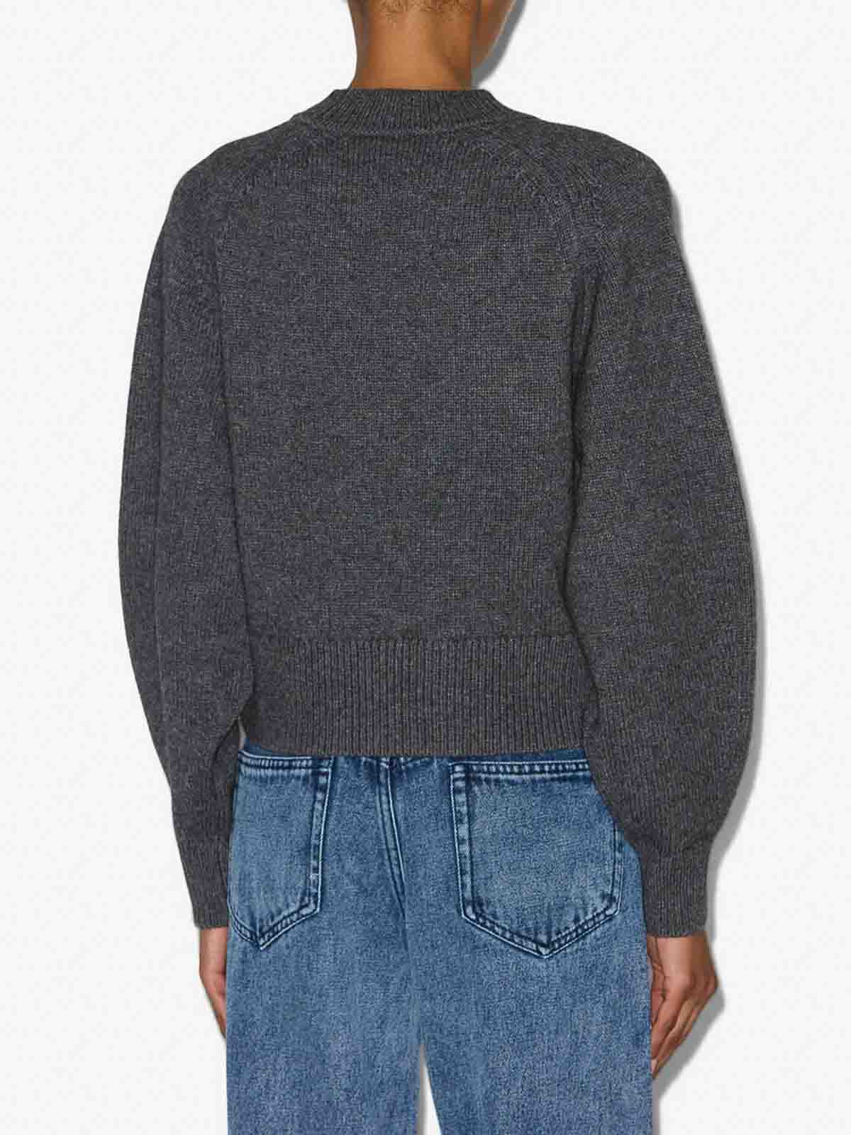 Isabel Marant Leandra Pullover In Gray