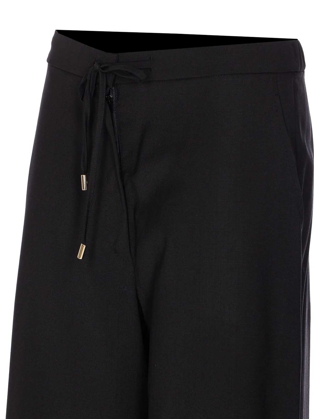 Max Mara Berard Wool Drawstring Trousers By In Black