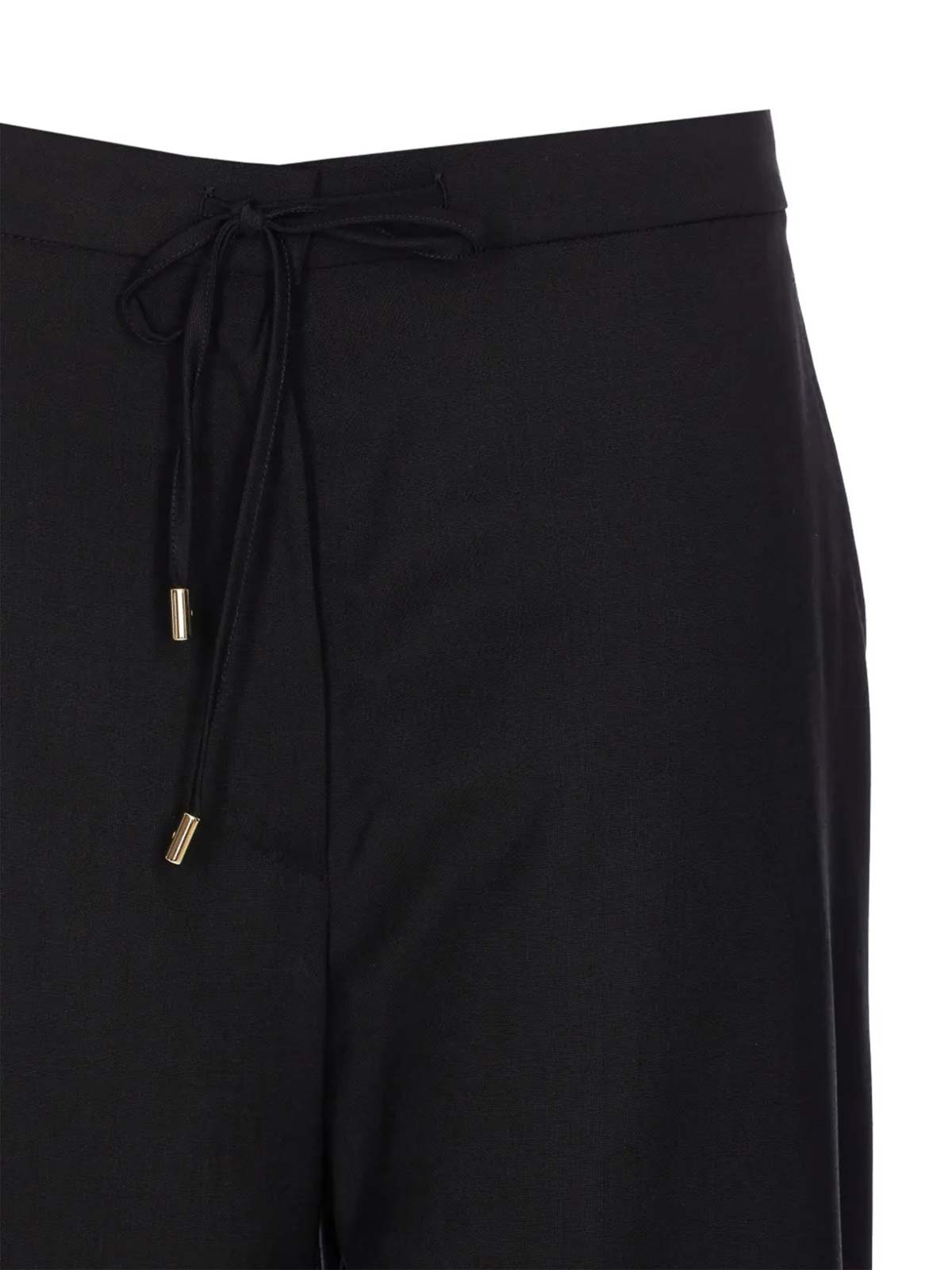 Max Mara Berard Wool Drawstring Trousers By In Black