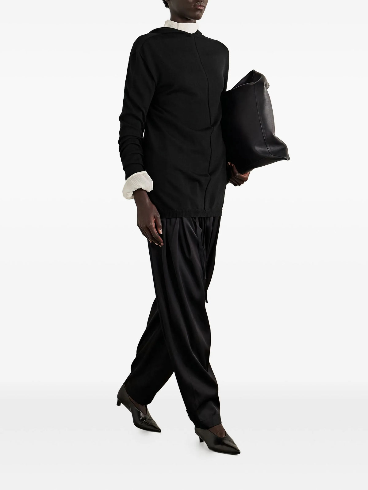 Rick Owens Oversized Hoodie In Black