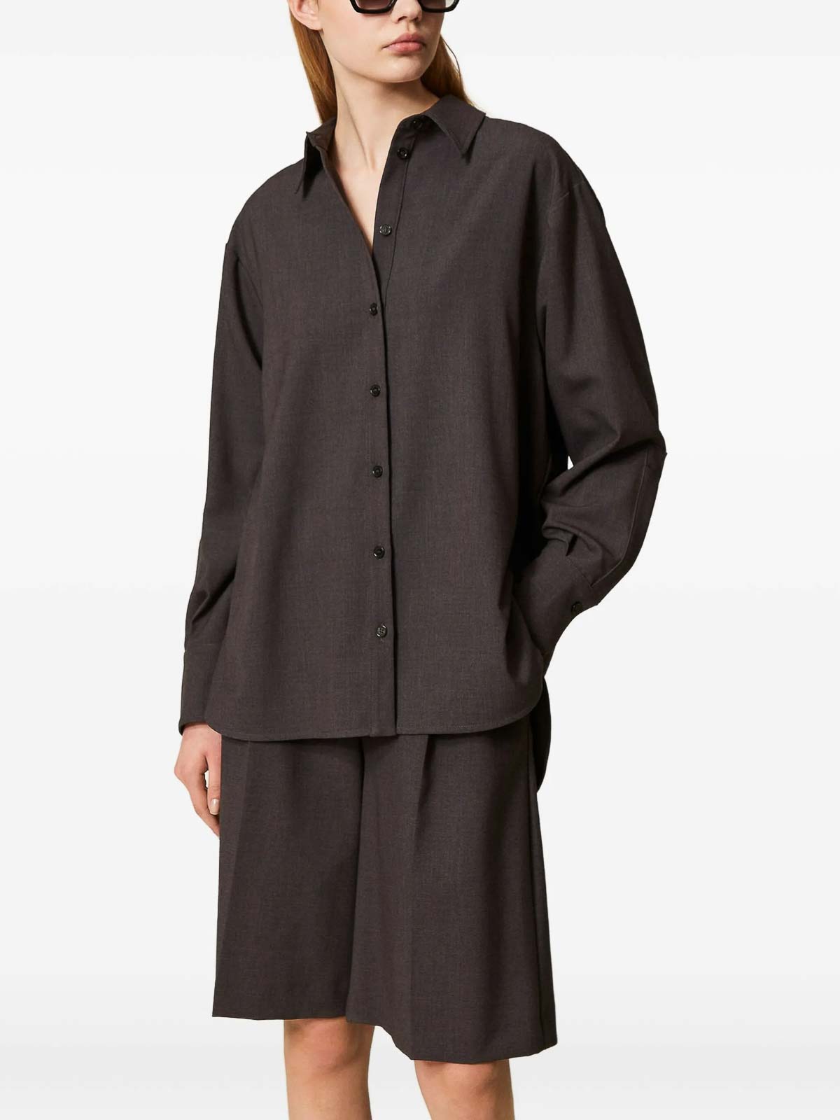 Twinset Shirt In Brown