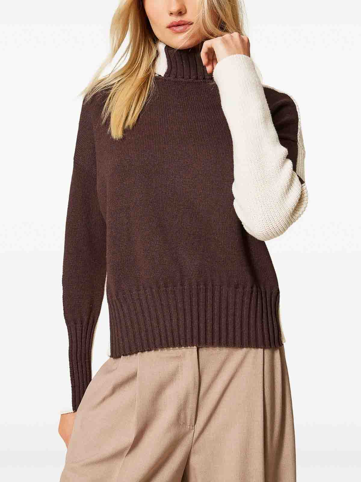 Twinset Sweater In Brown