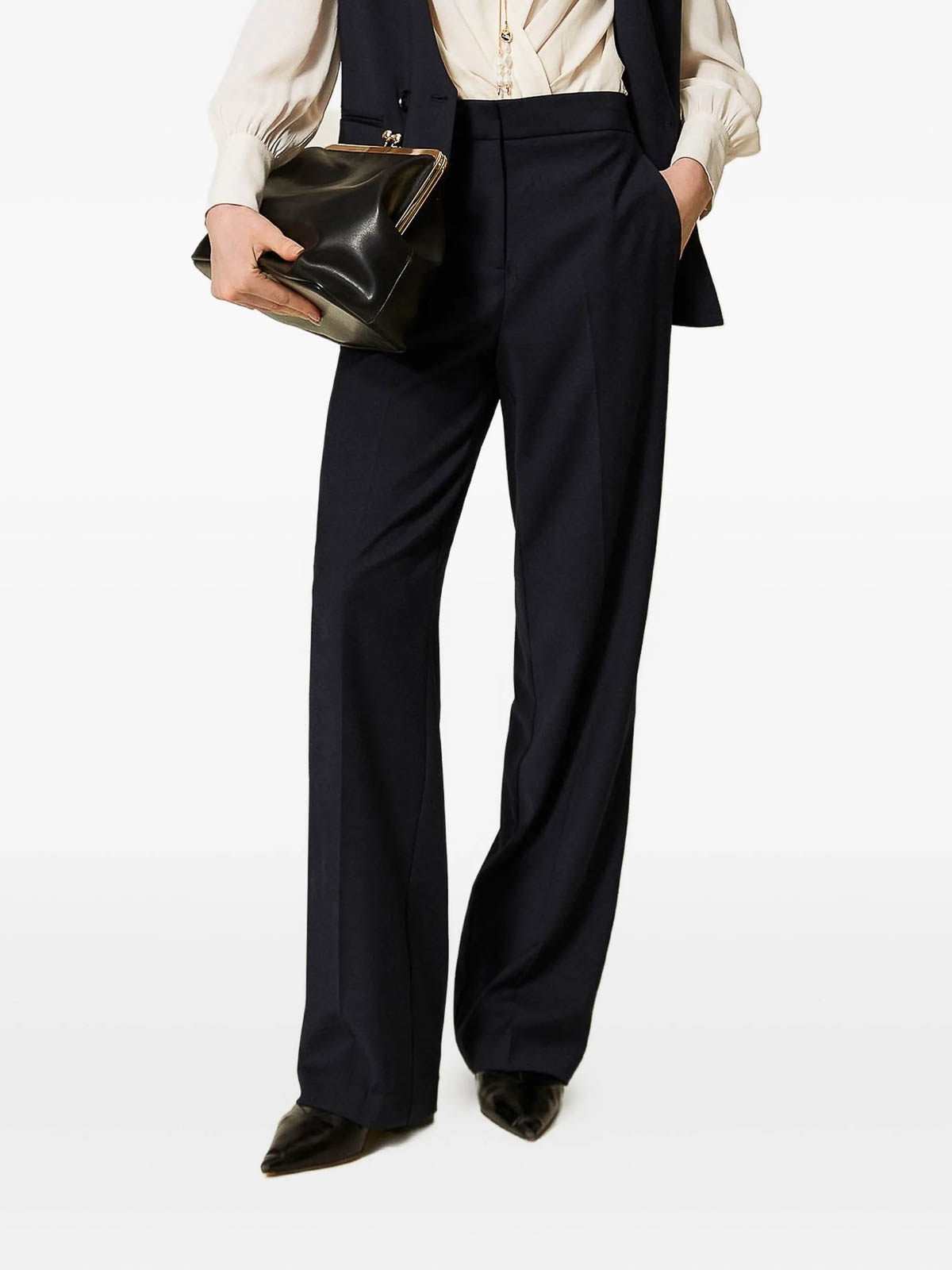 Twinset Pants In Blue