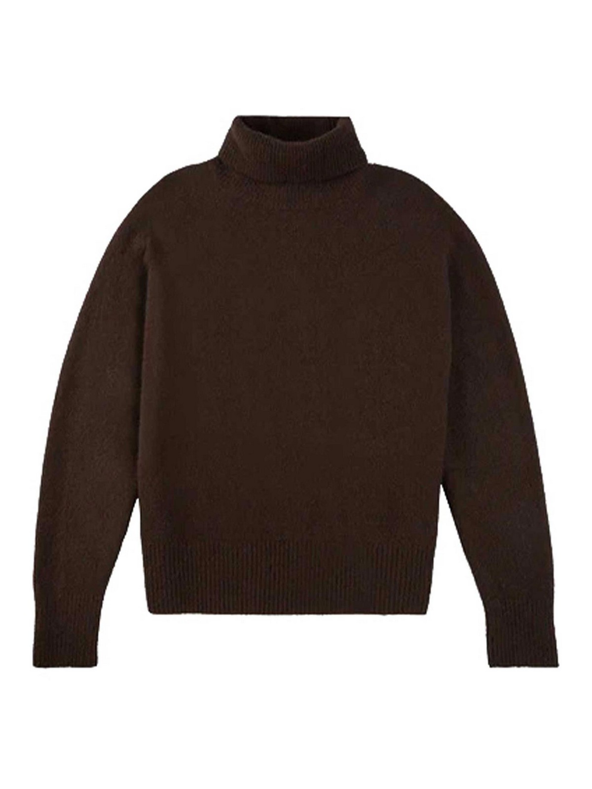 Zanone High-neck Sweater In Burgundy