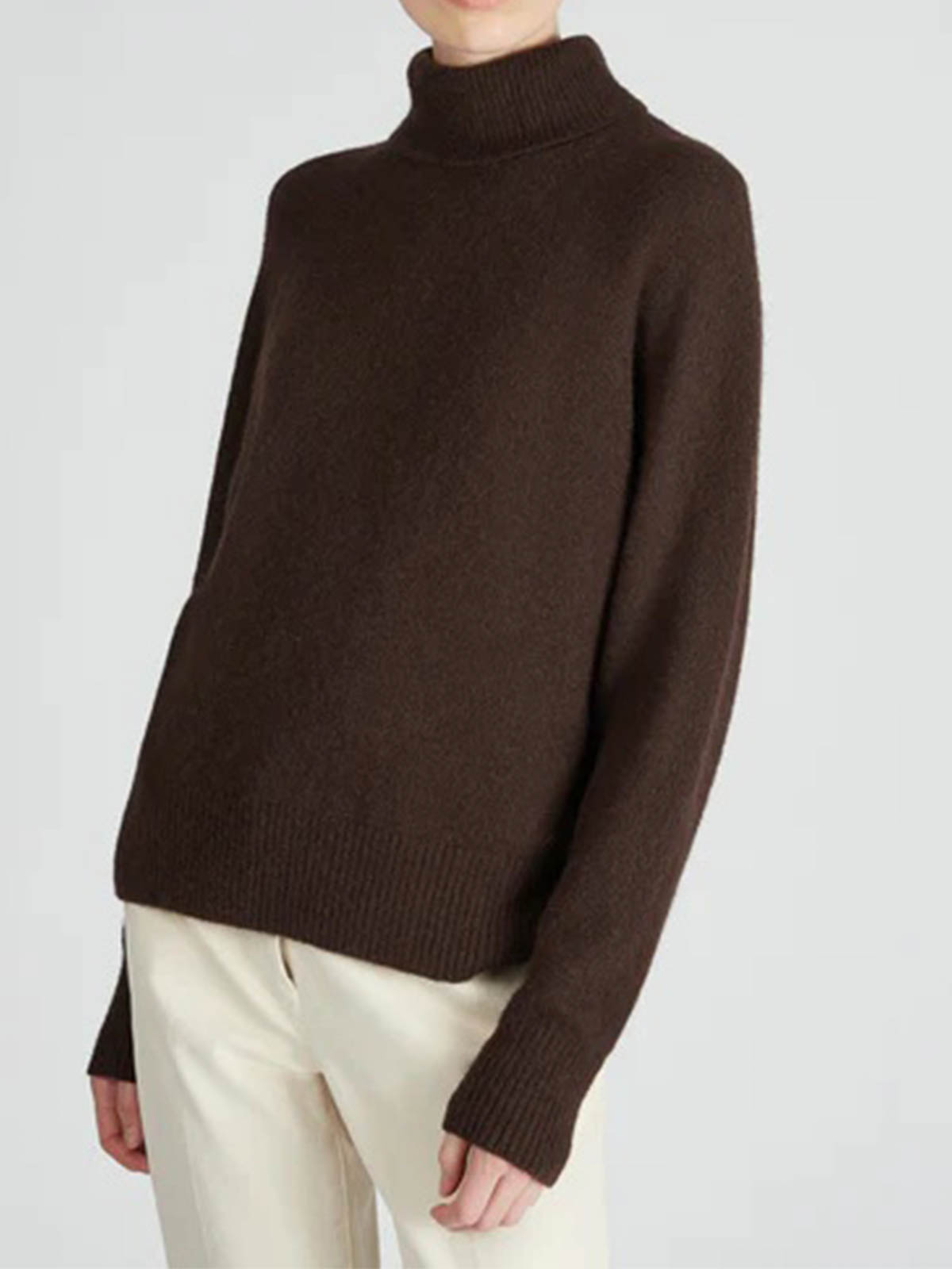 Zanone High-neck Sweater In Burgundy