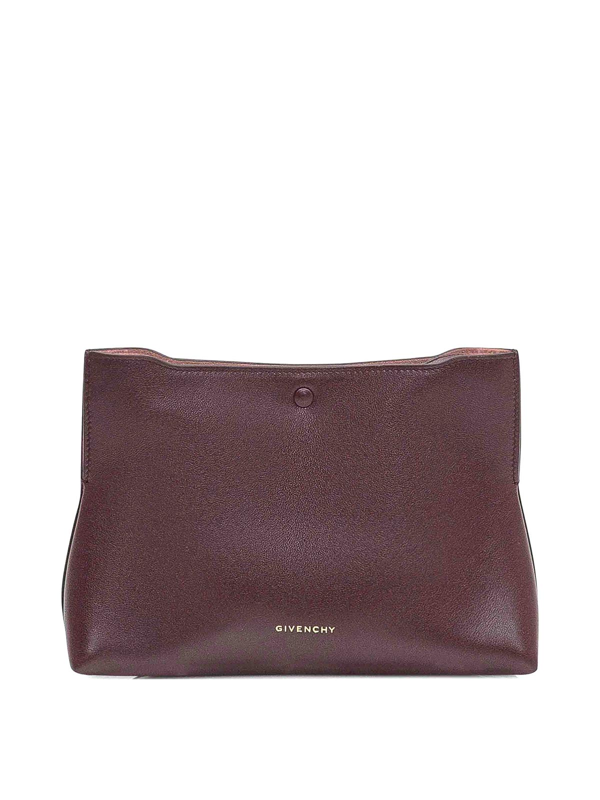 Givenchy Day Flat Pochette In Burgundy