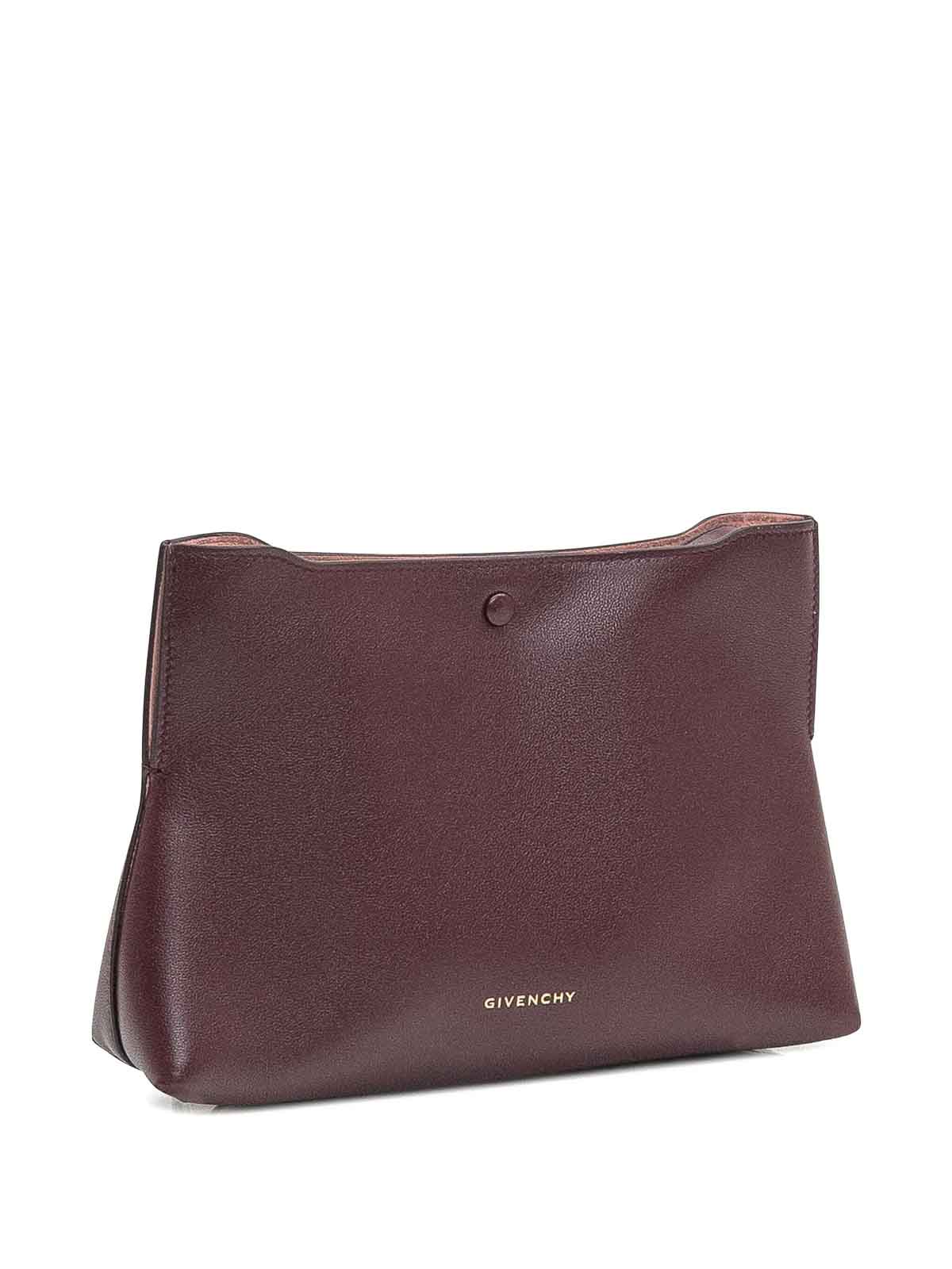 Givenchy Day Flat Pochette In Burgundy