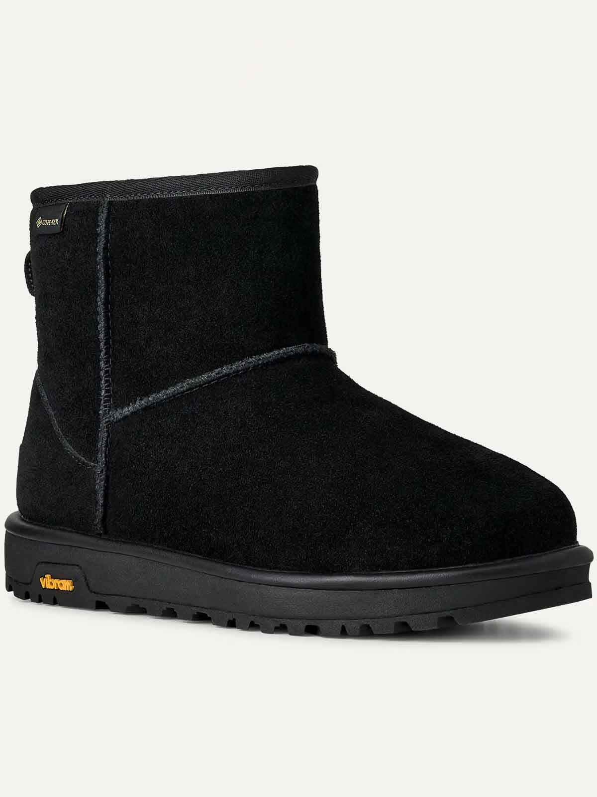Ugg Round Toe Mini Gore-tex Ankle Boots In Black