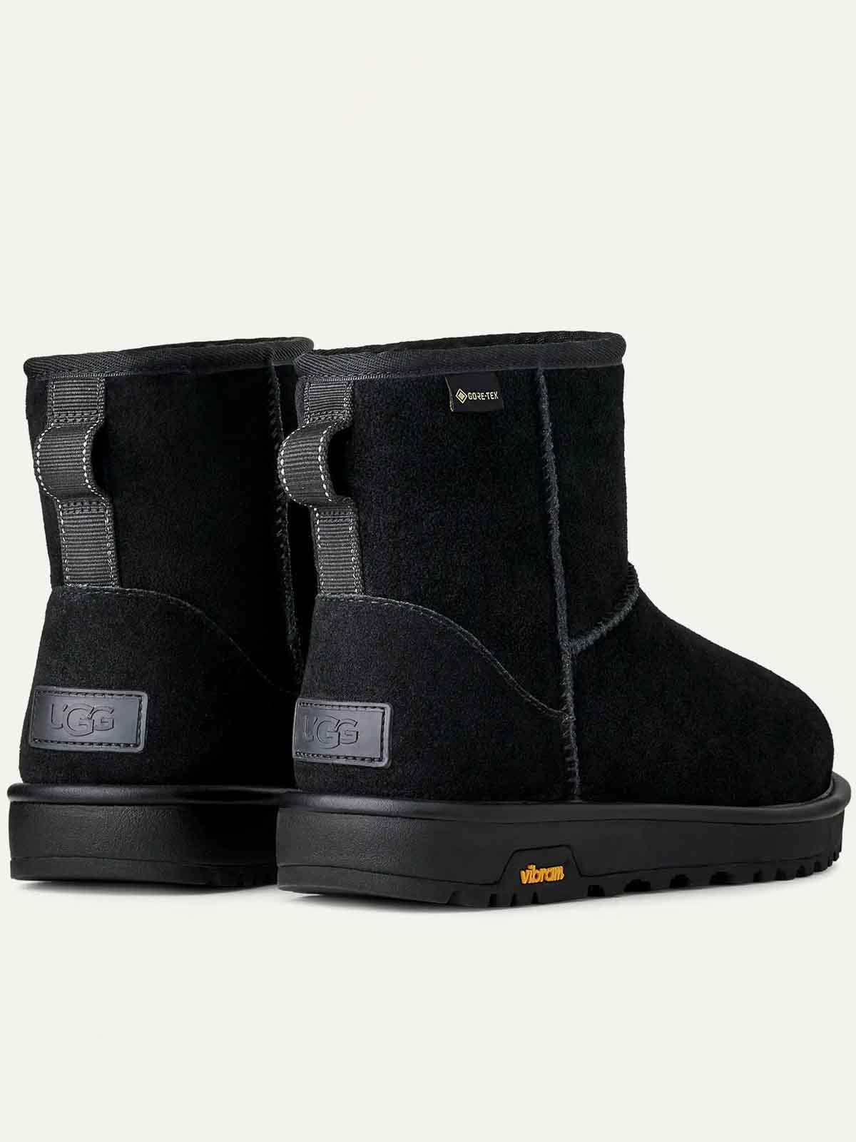 Ugg Round Toe Mini Gore-tex Ankle Boots In Black