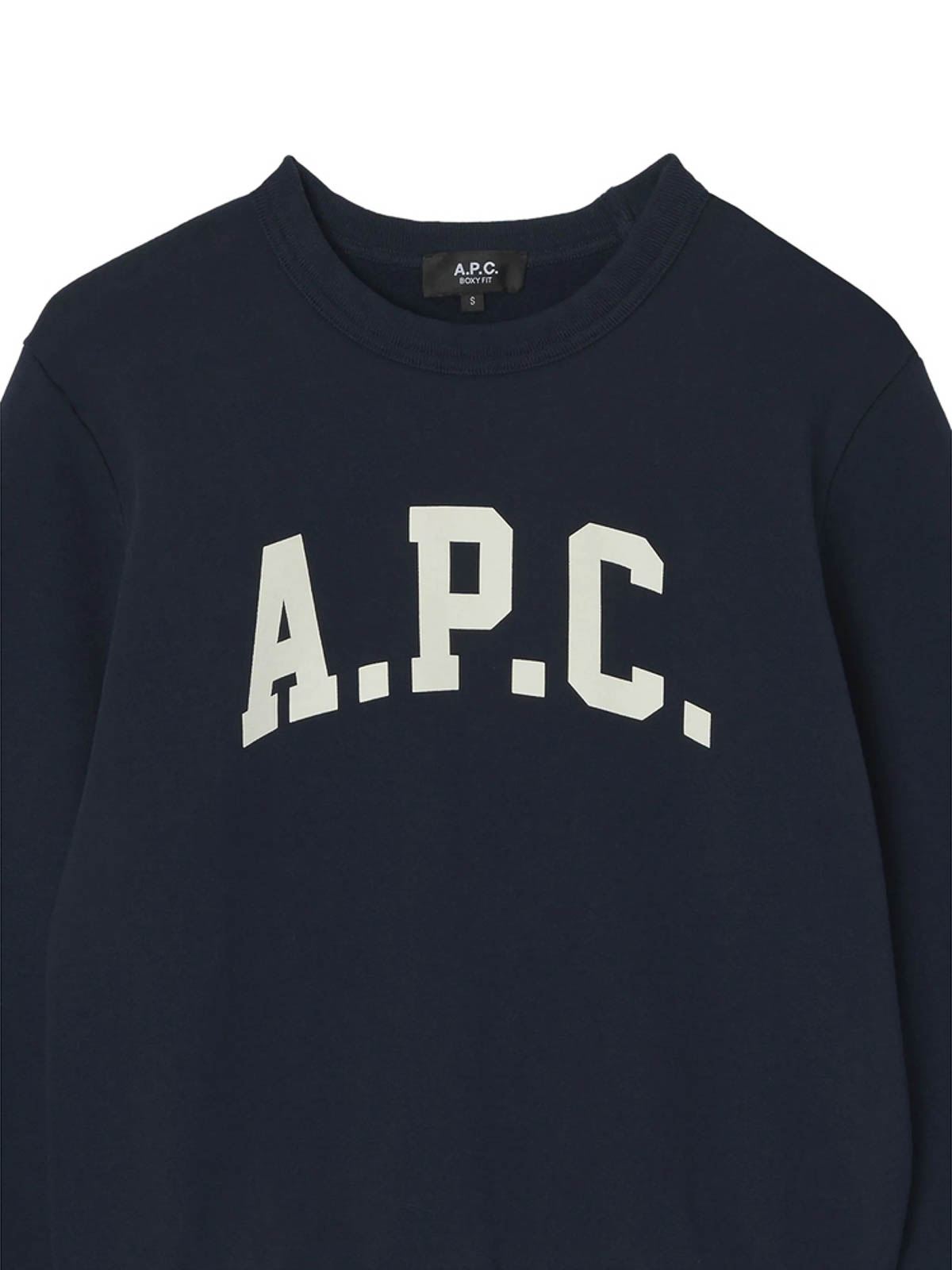 Apc Logo Crewneck Sweatshirt In Black