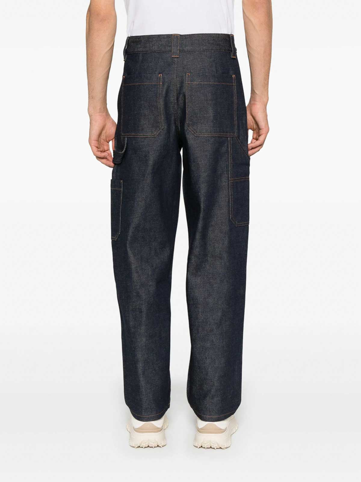 Apc Denim Loose-fit Jeans In Gray