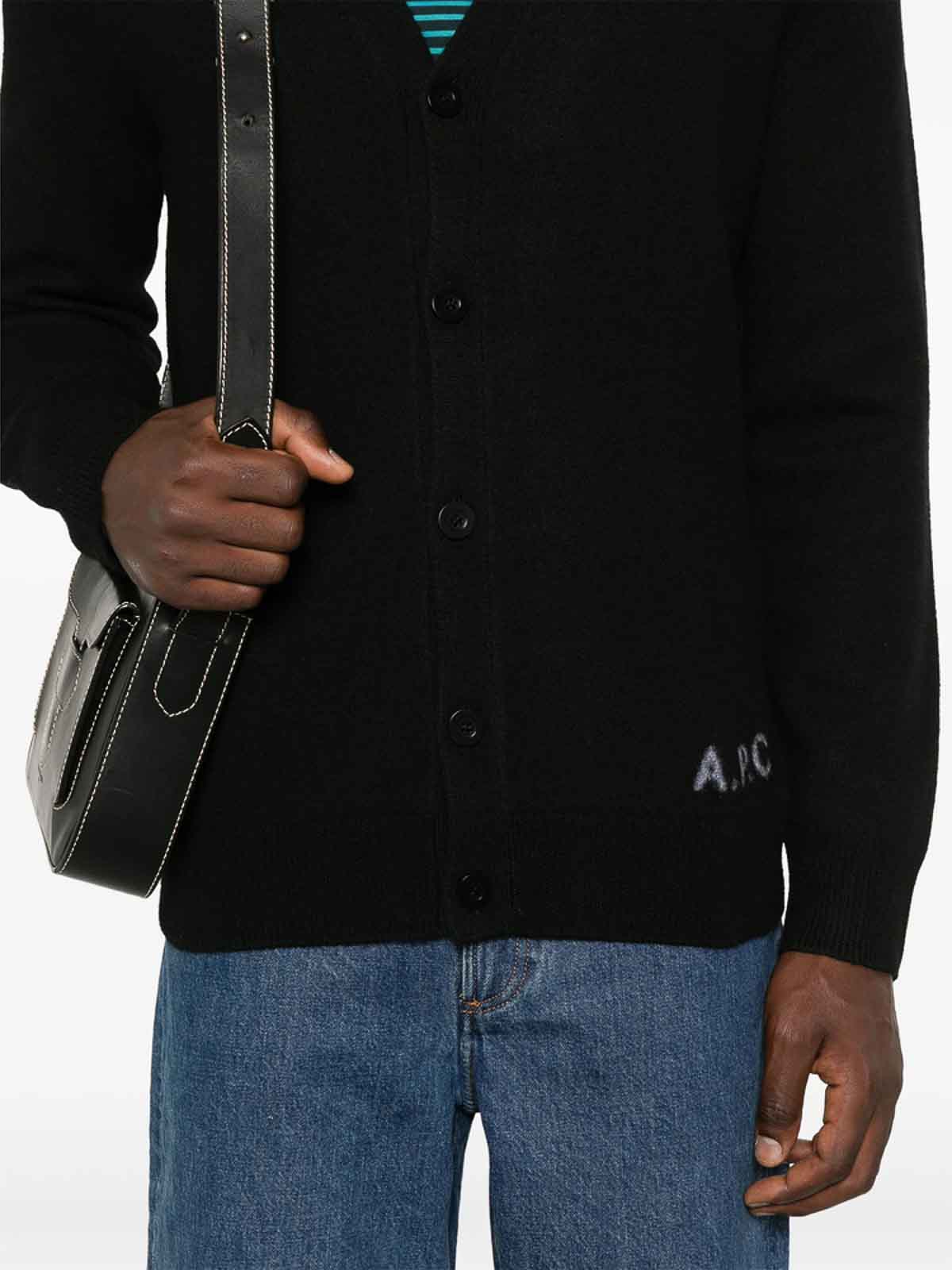 Apc Wool Sweaters In Black