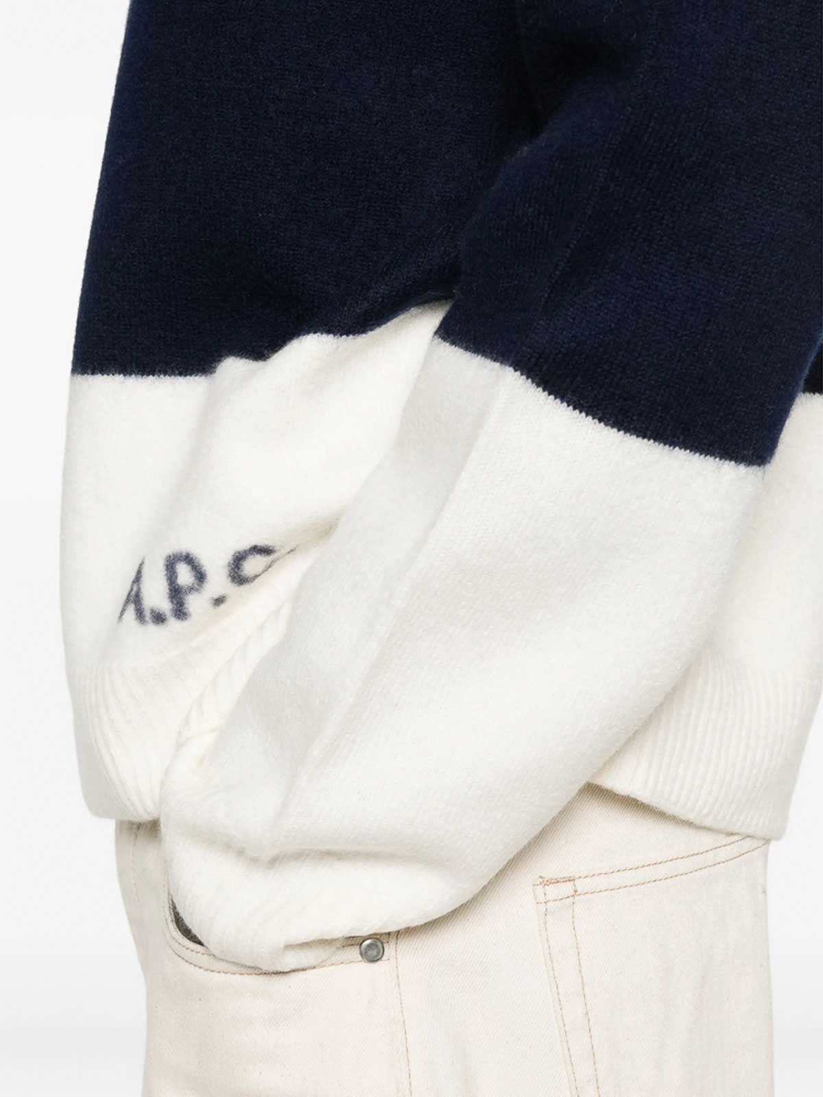 Apc Wool Sweaters In Blue