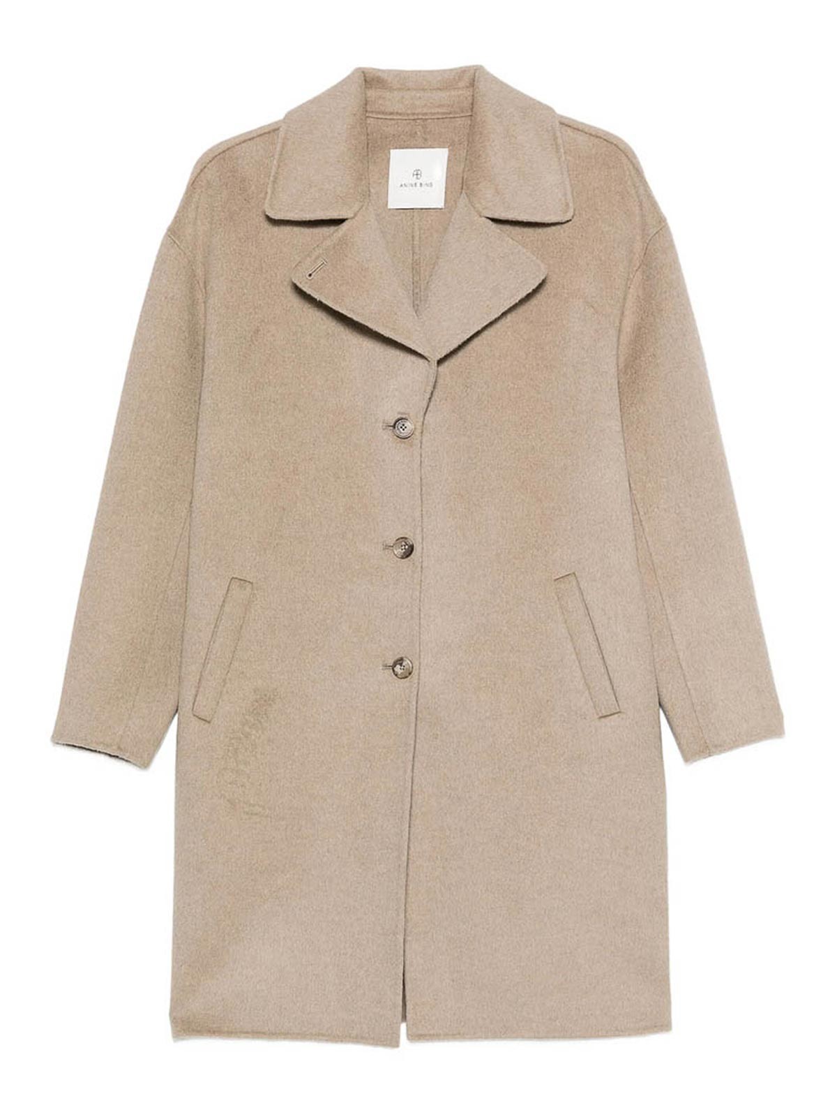 Anine Bing Fabric Coats In Brown