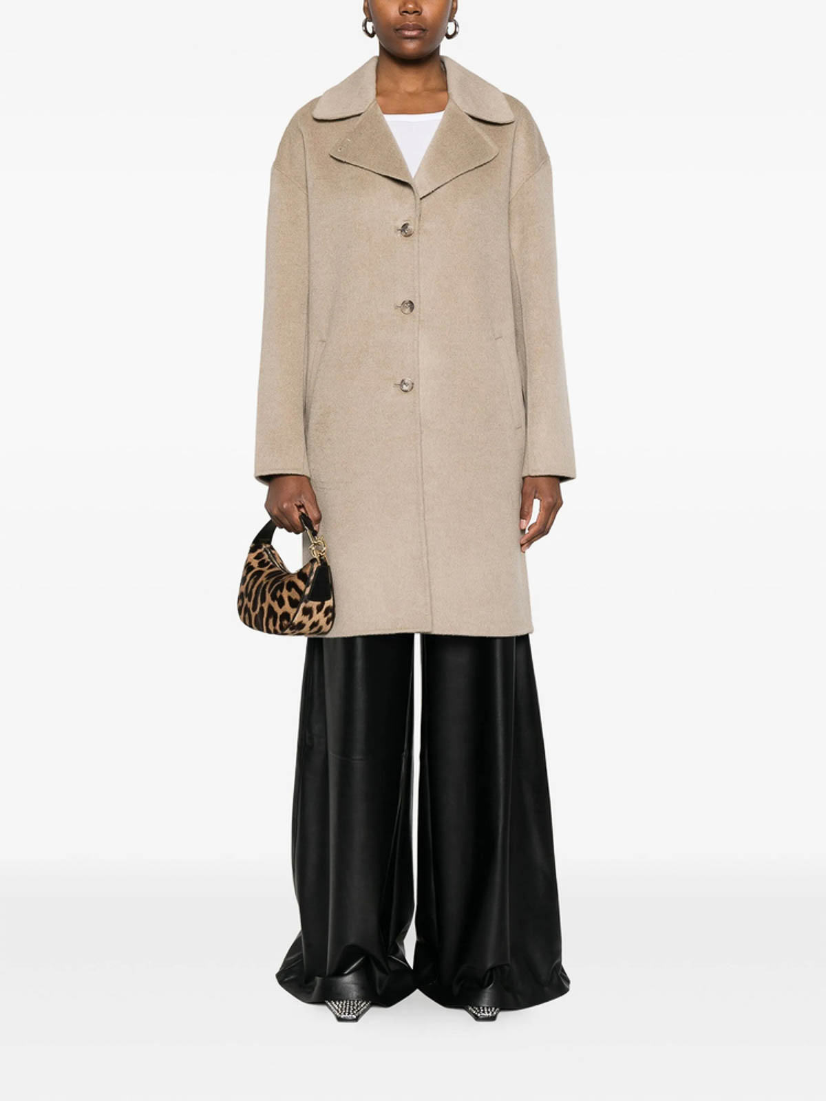 Anine Bing Fabric Coats In Brown