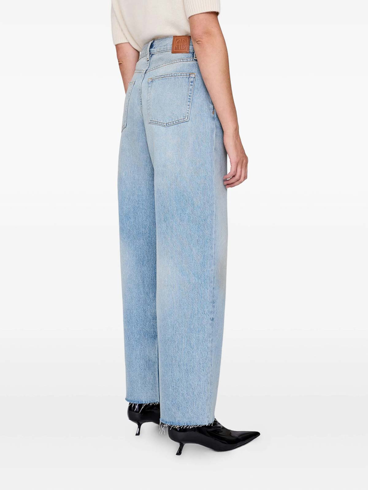 Anine Bing Denim Straight-leg Jeans In Blue