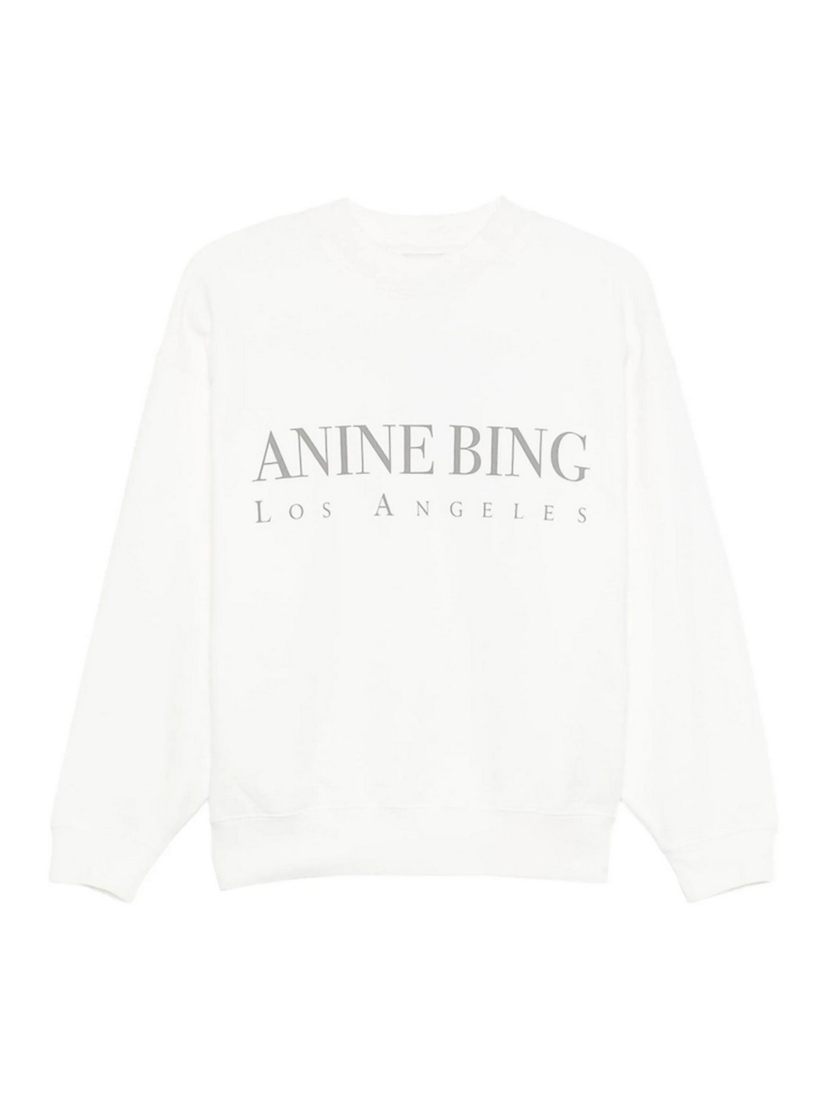 Anine Bing Womens Ivory Jaci Los Angeles Relaxed Cotton-jersey Sweatshirt In White