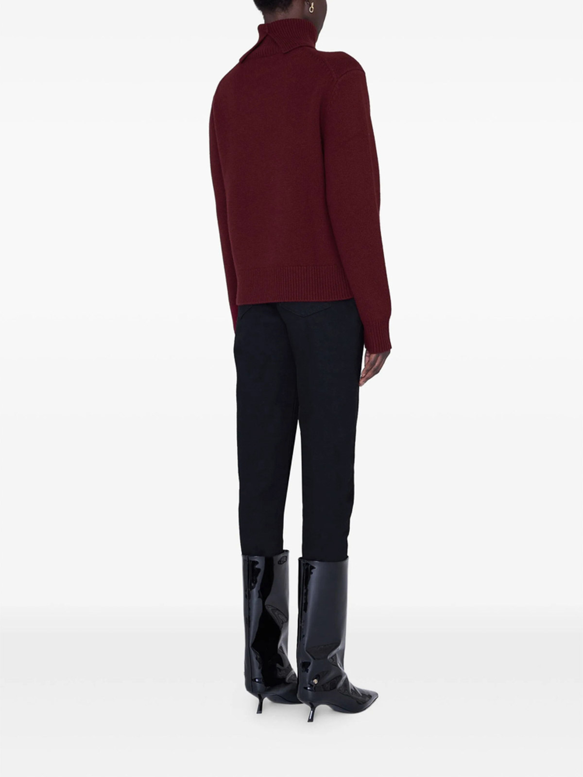 Anine Bing Red Sweaters In Brown