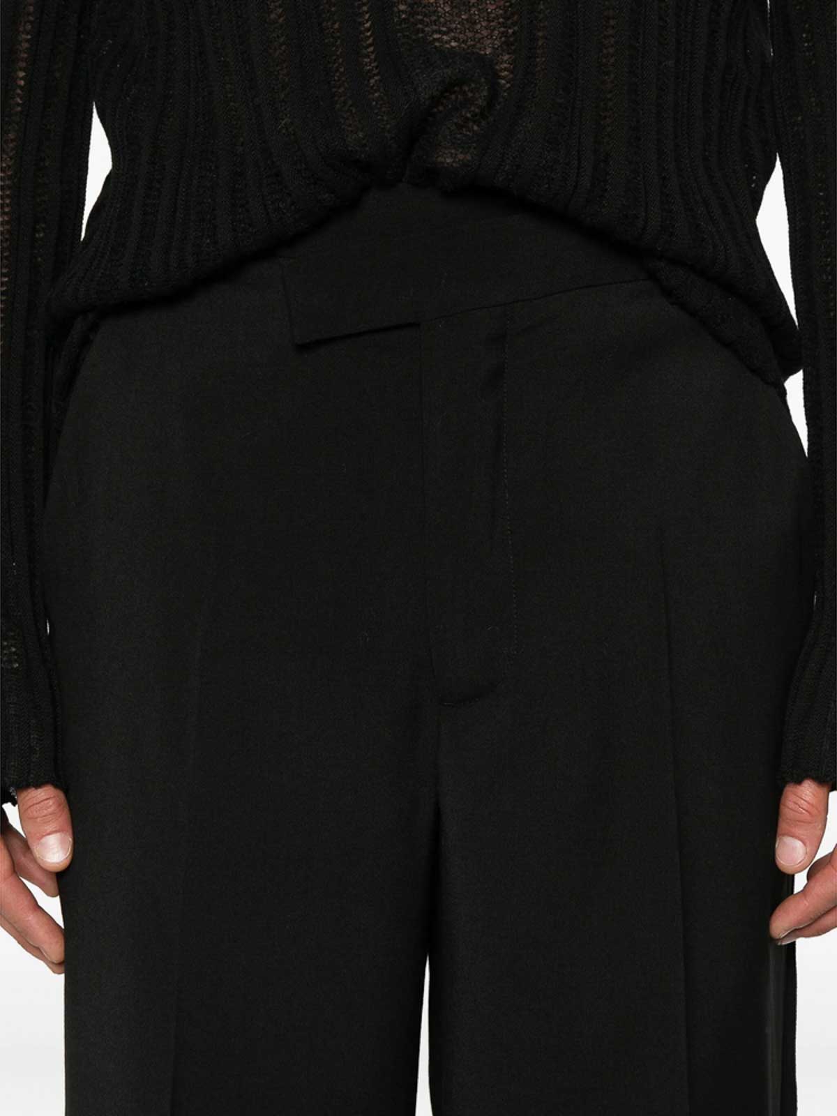 Ann Demeulemeester Wool Pants In Black