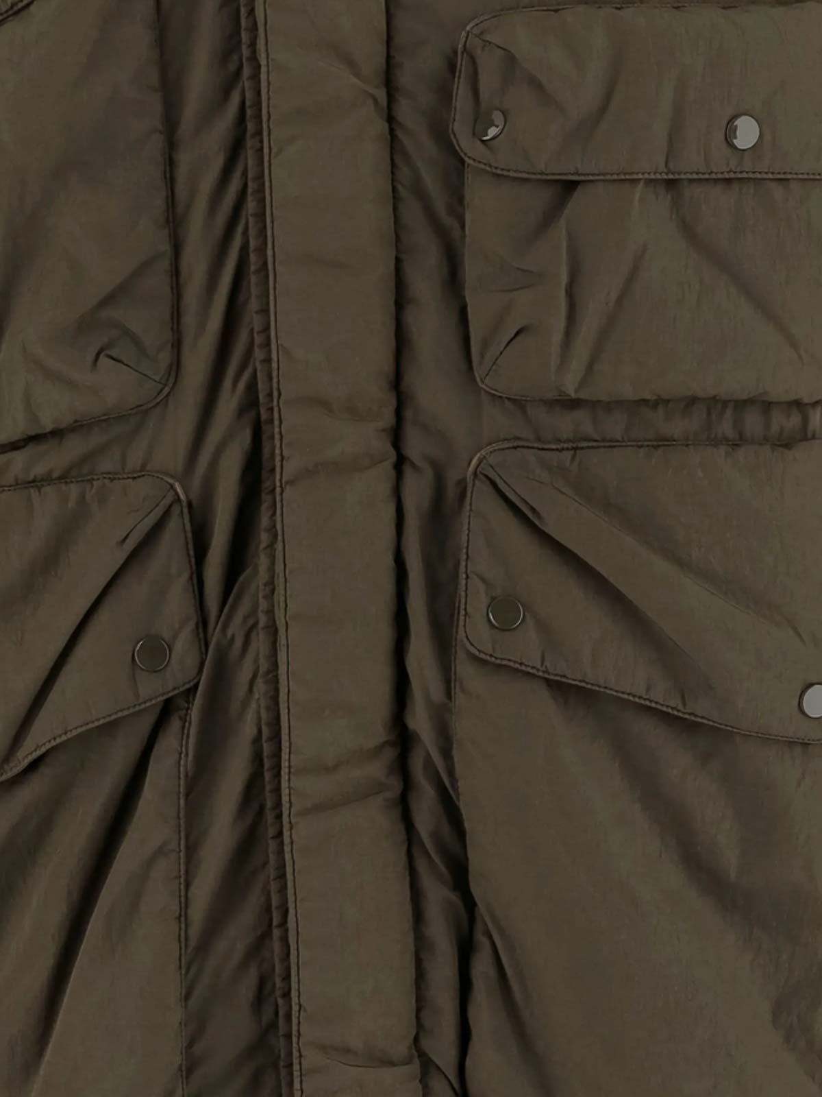 C.p. Company Flatt Nylon Goggle Jacket In Brown