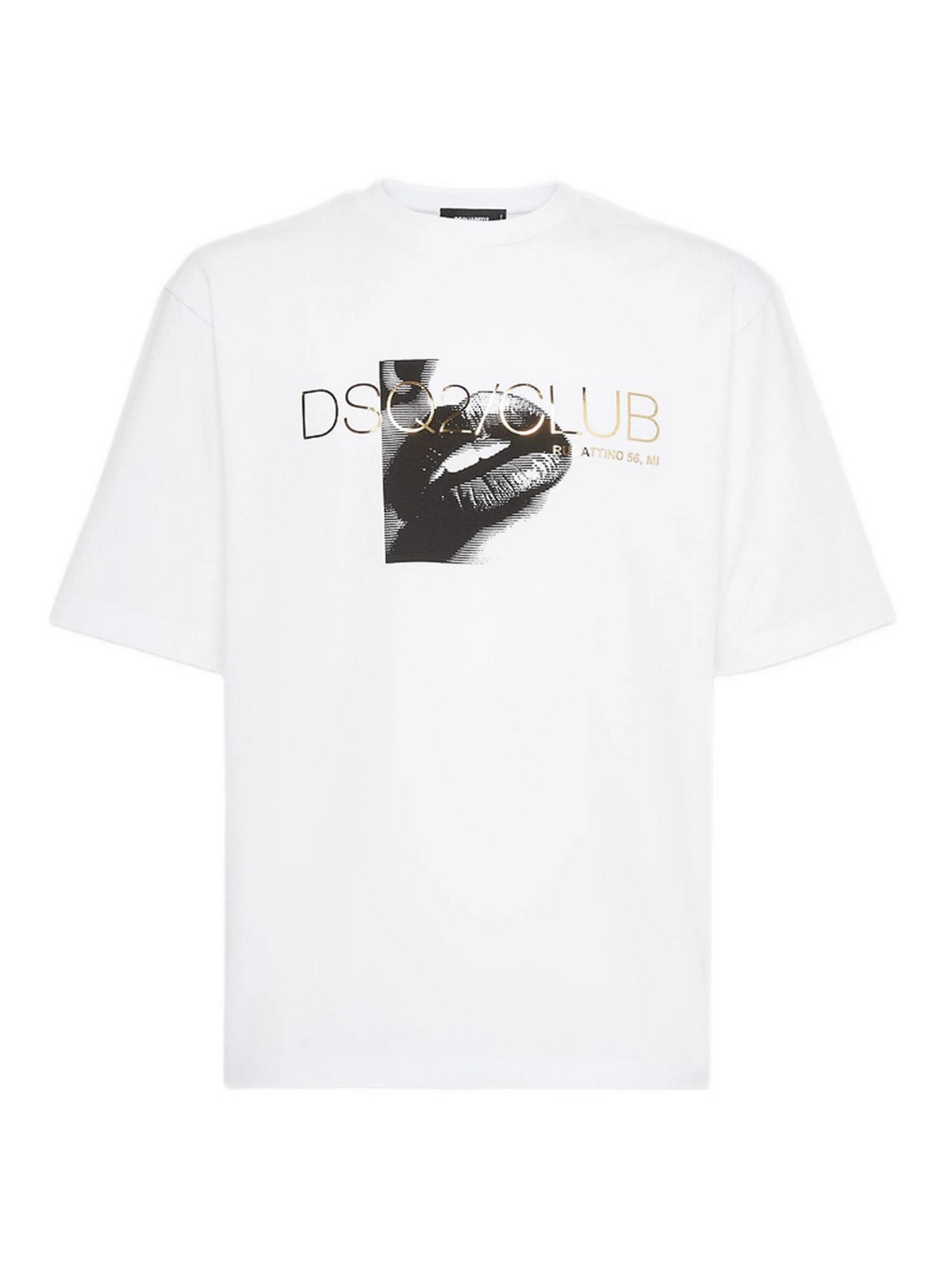 Dsquared2 Men Loose Fit T-shirt In White