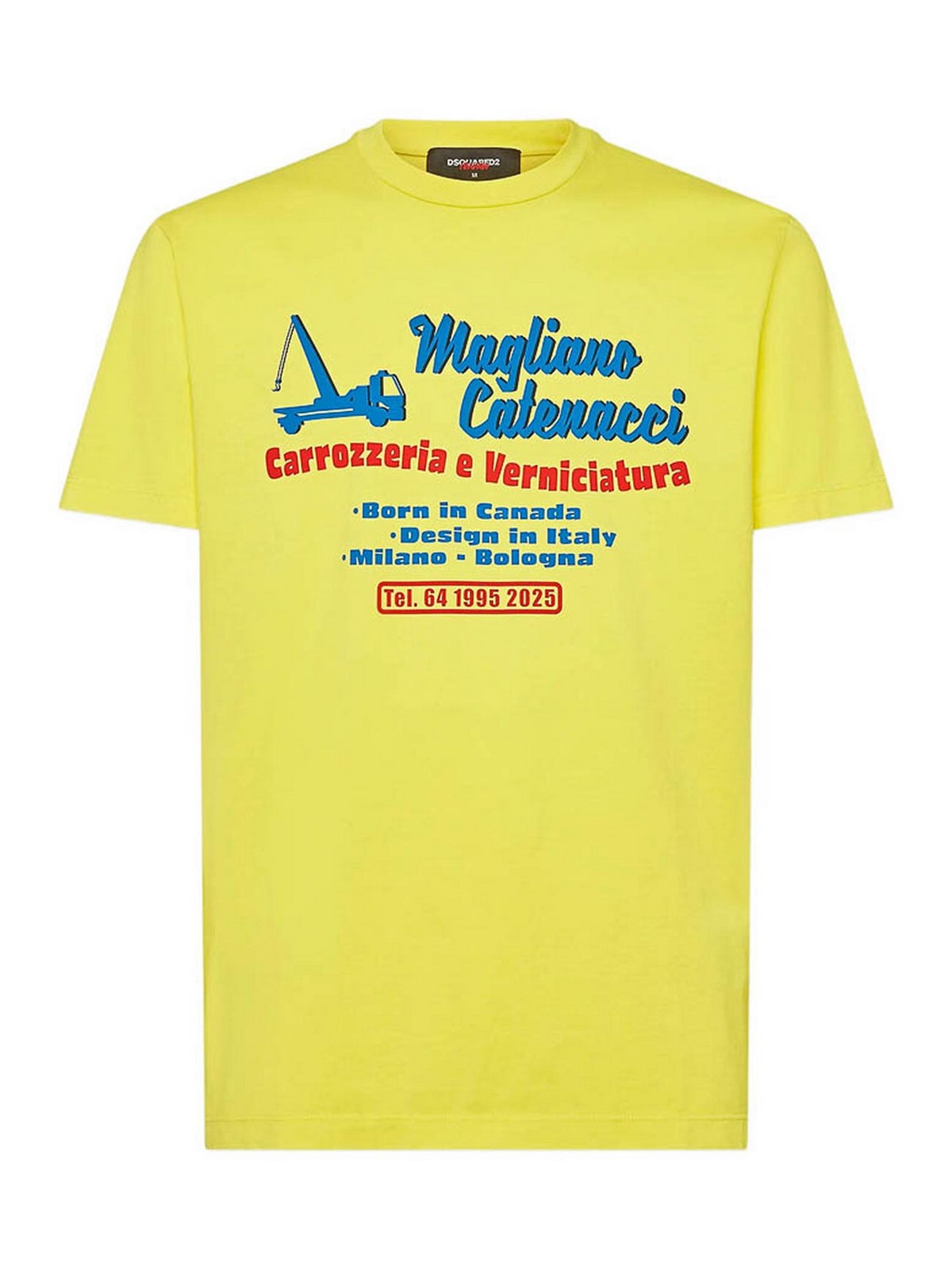 Dsquared2 T-shirt In Yellow