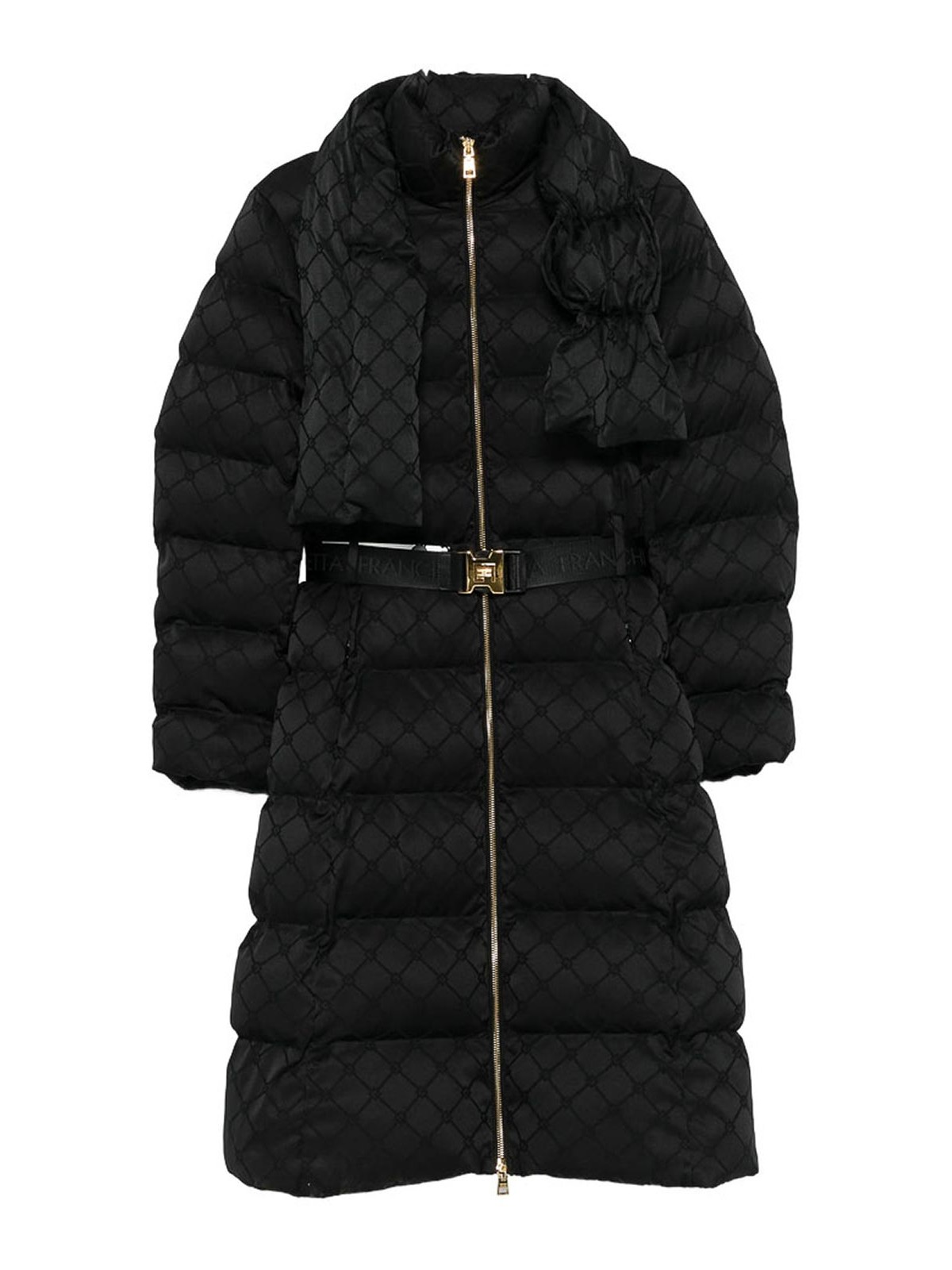 Elisabetta Franchi Tailored Black Jacket With Structured Silhouette In Black