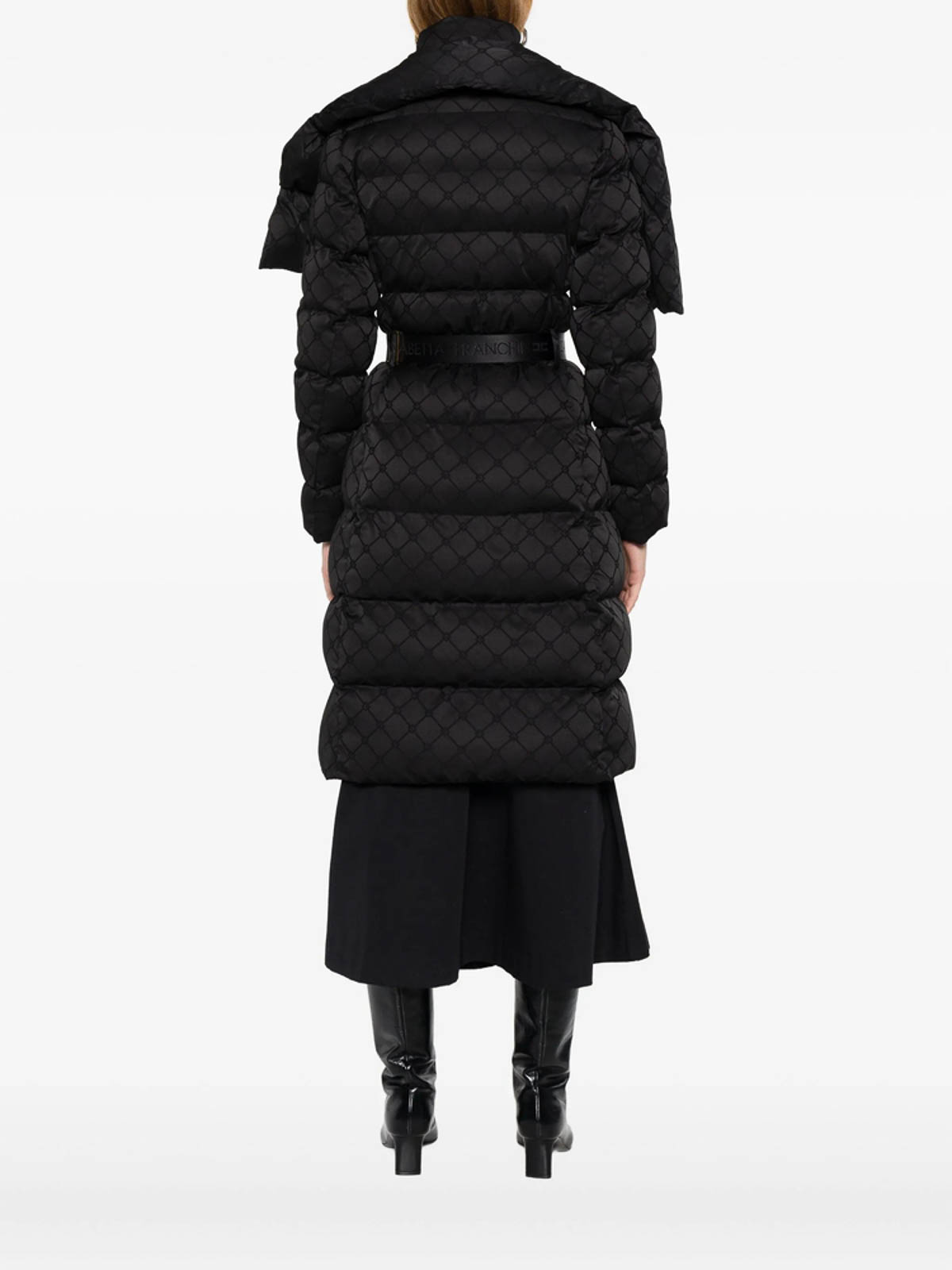 Elisabetta Franchi Tailored Black Jacket With Structured Silhouette In Black